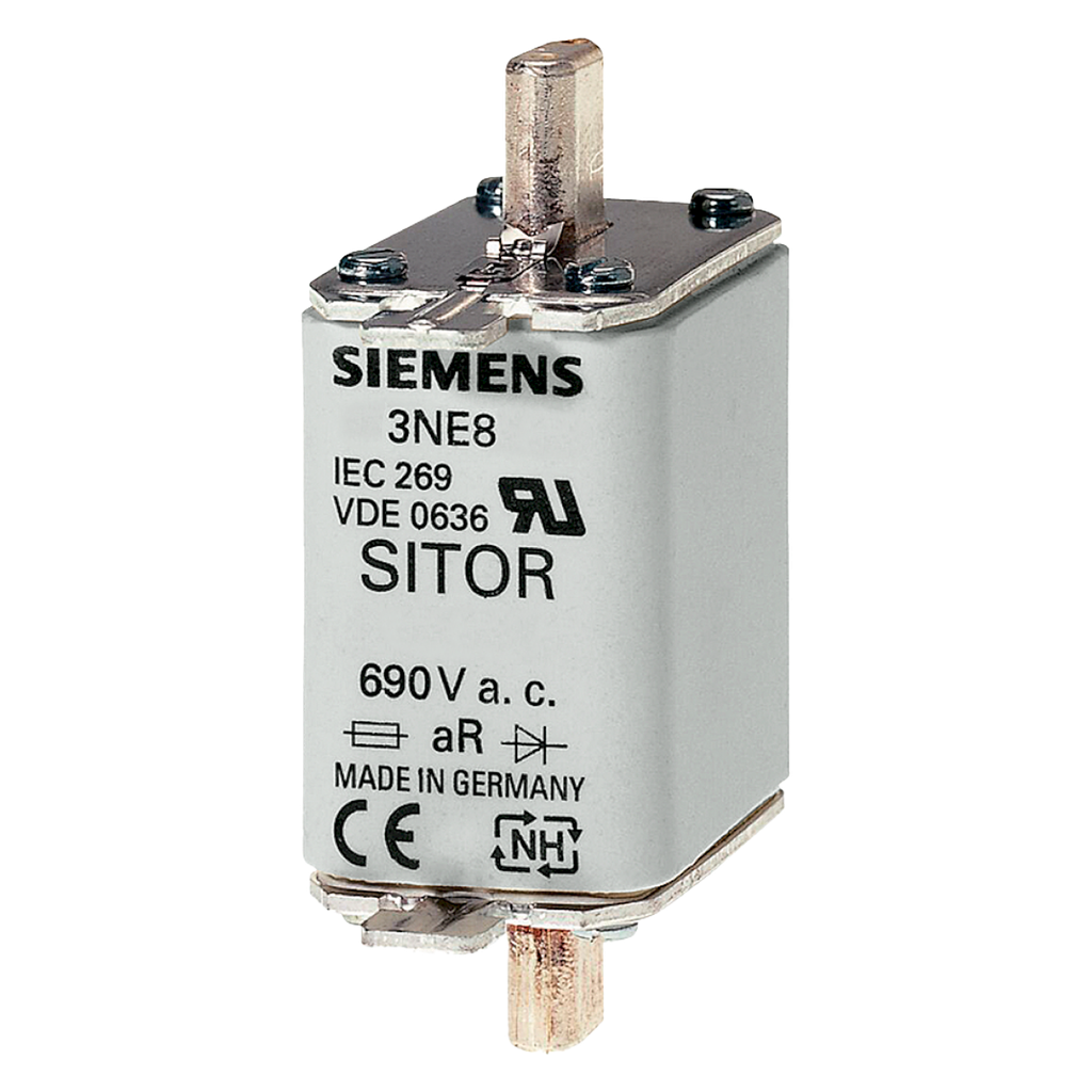 Fusible Cerámica Ultra Rápido Gr NH T00 160A 660V Siemens