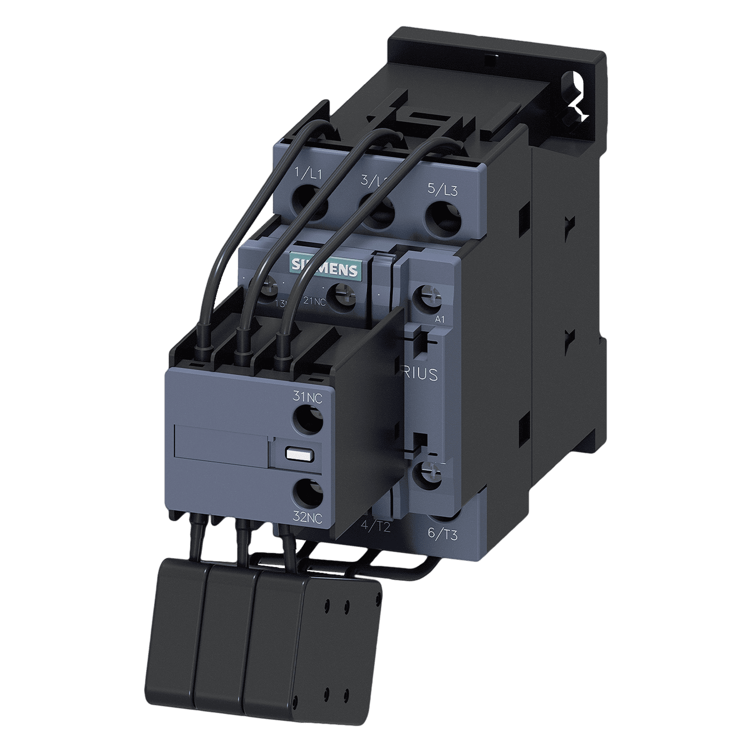 [9442] Contactor 3RT2 3P 36A 220VCA 25kVAR 1NA+2NC Siemens