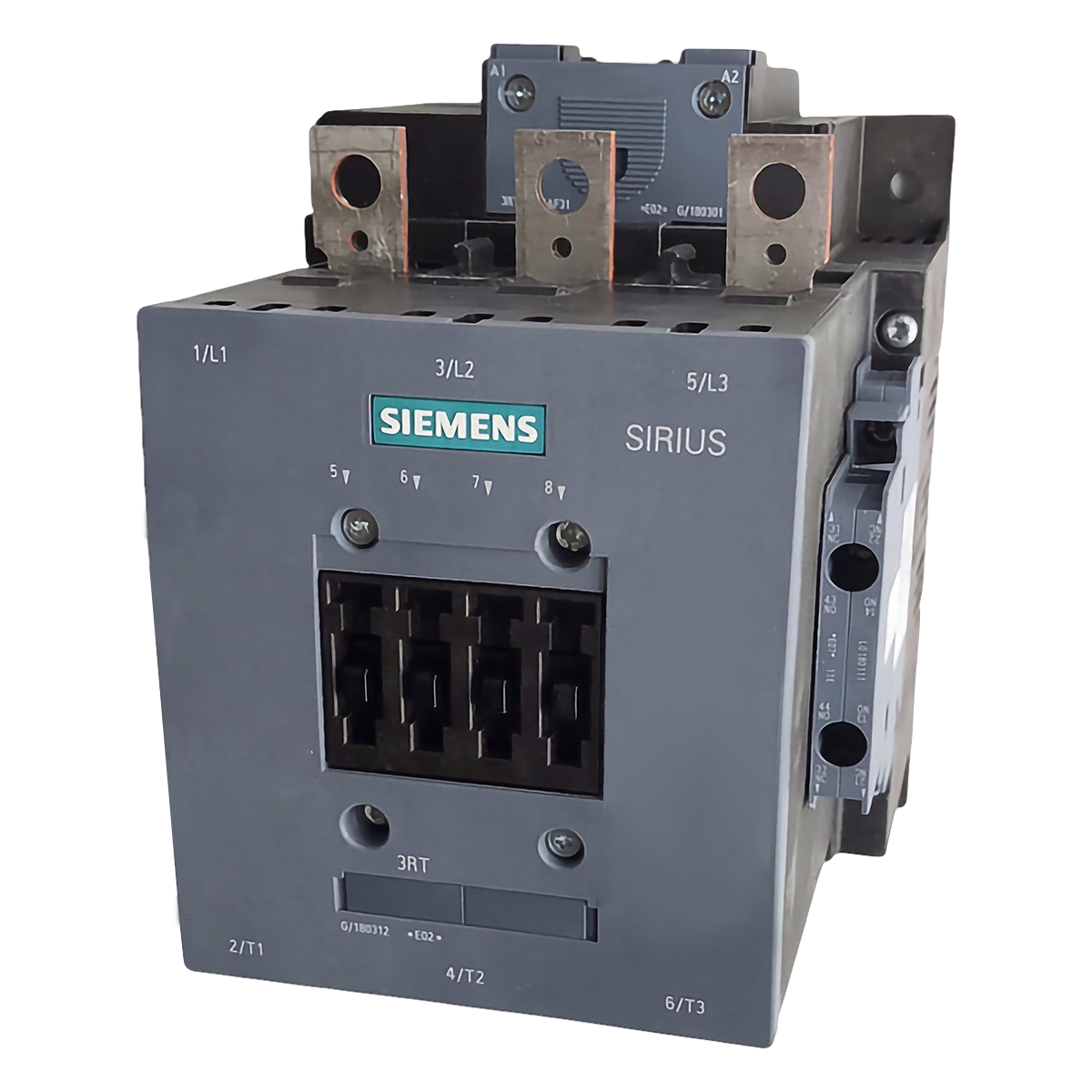 [11304] Contactor 3RT1 3P 225A 220VCC/220VCA 110kW 2NA+2NC S10 Siemens