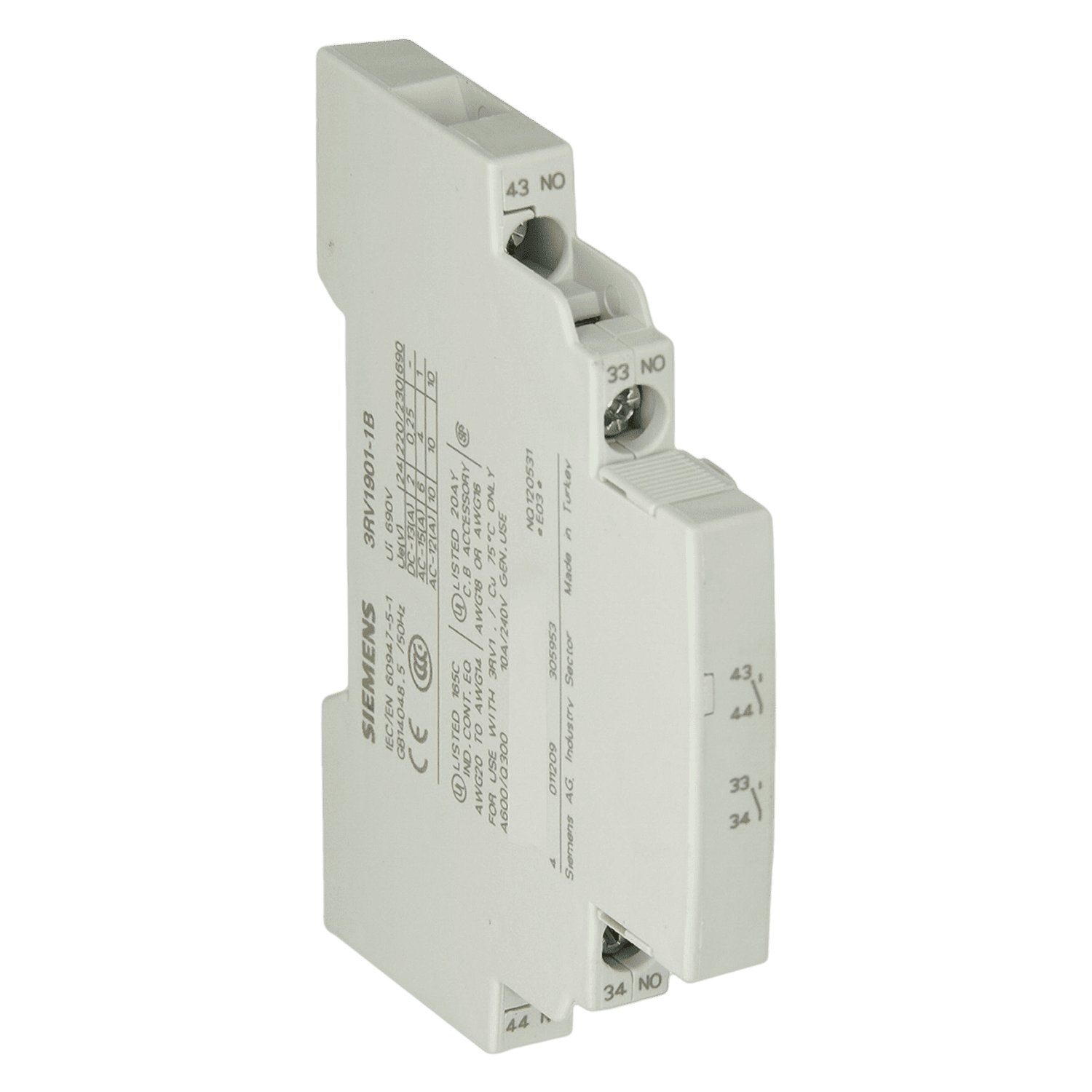 [9149] Contacto Lateral 2NA C/Tornillo Siemens