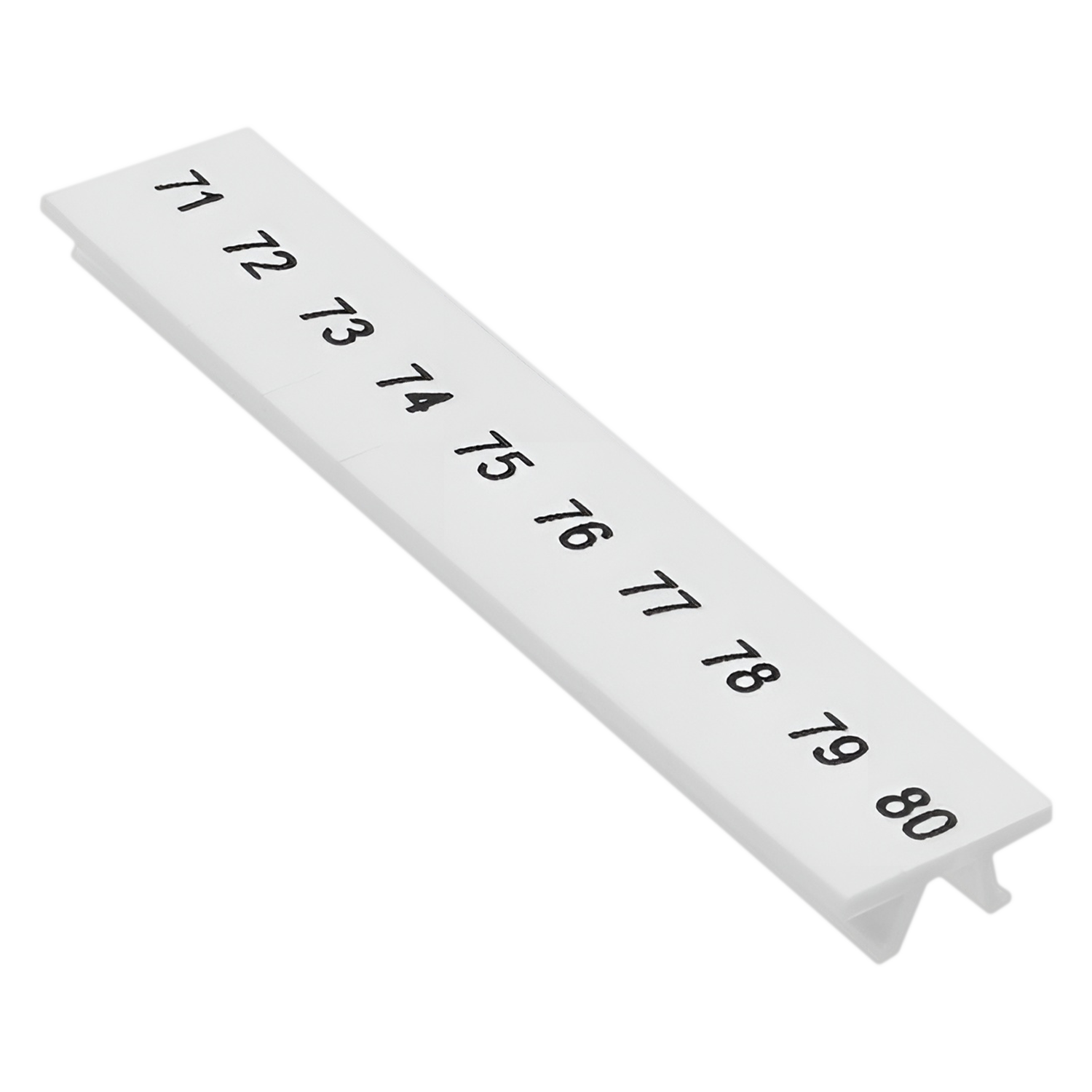 [10693] Identificación P/Bornes ZB de 6mm 71 al 80 Blanco Phoenix Contact