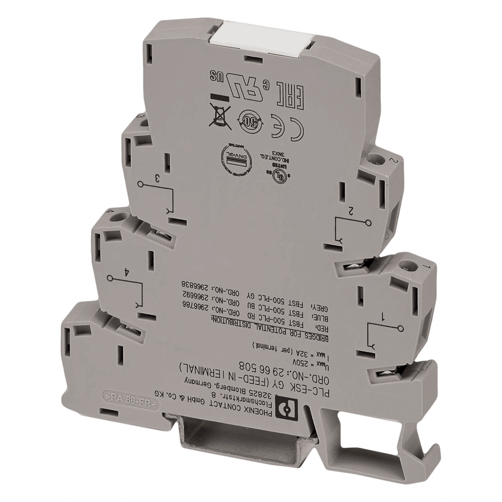 BORNE DE ALIMENTACION PARA PUENTE BORNE-RELE PLC-ESK GY