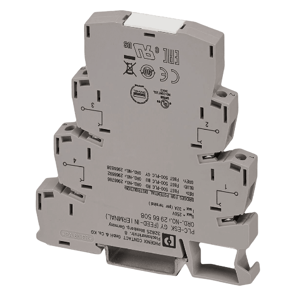 Borne de Alimentación 32A P/Puente Borne-Relé Phoenix Contact