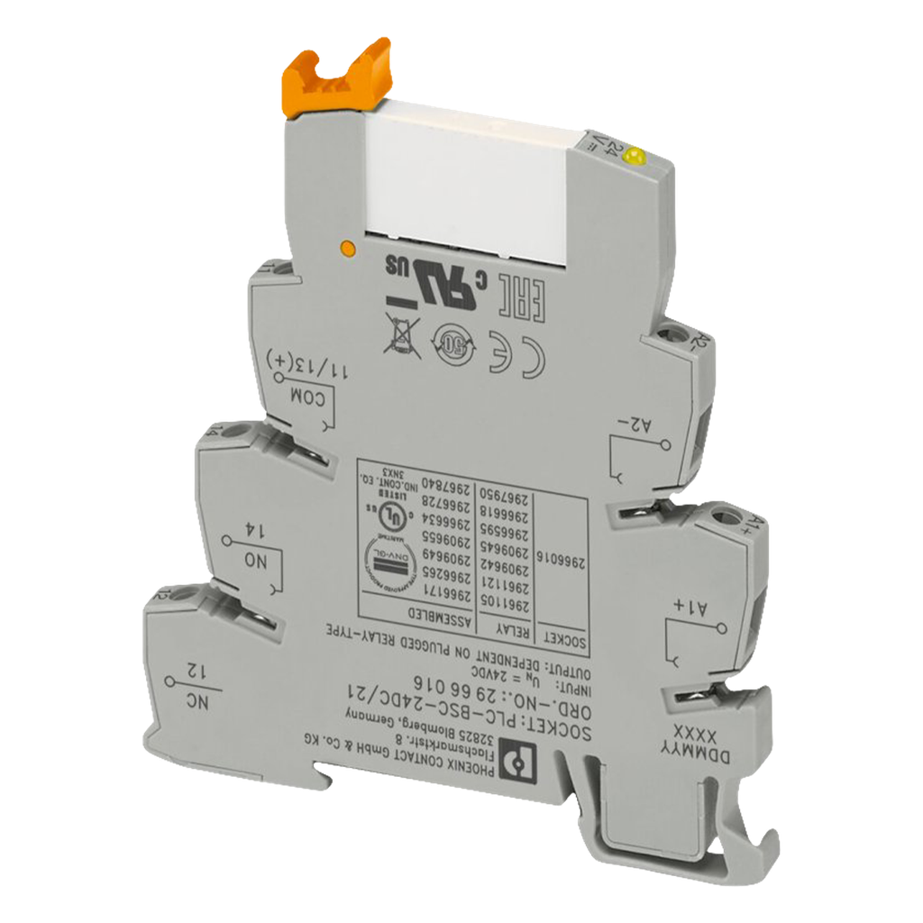 [4149] Relé PLC 1 Inversor 24VCC C/Led Tornillo Phoenix Contact