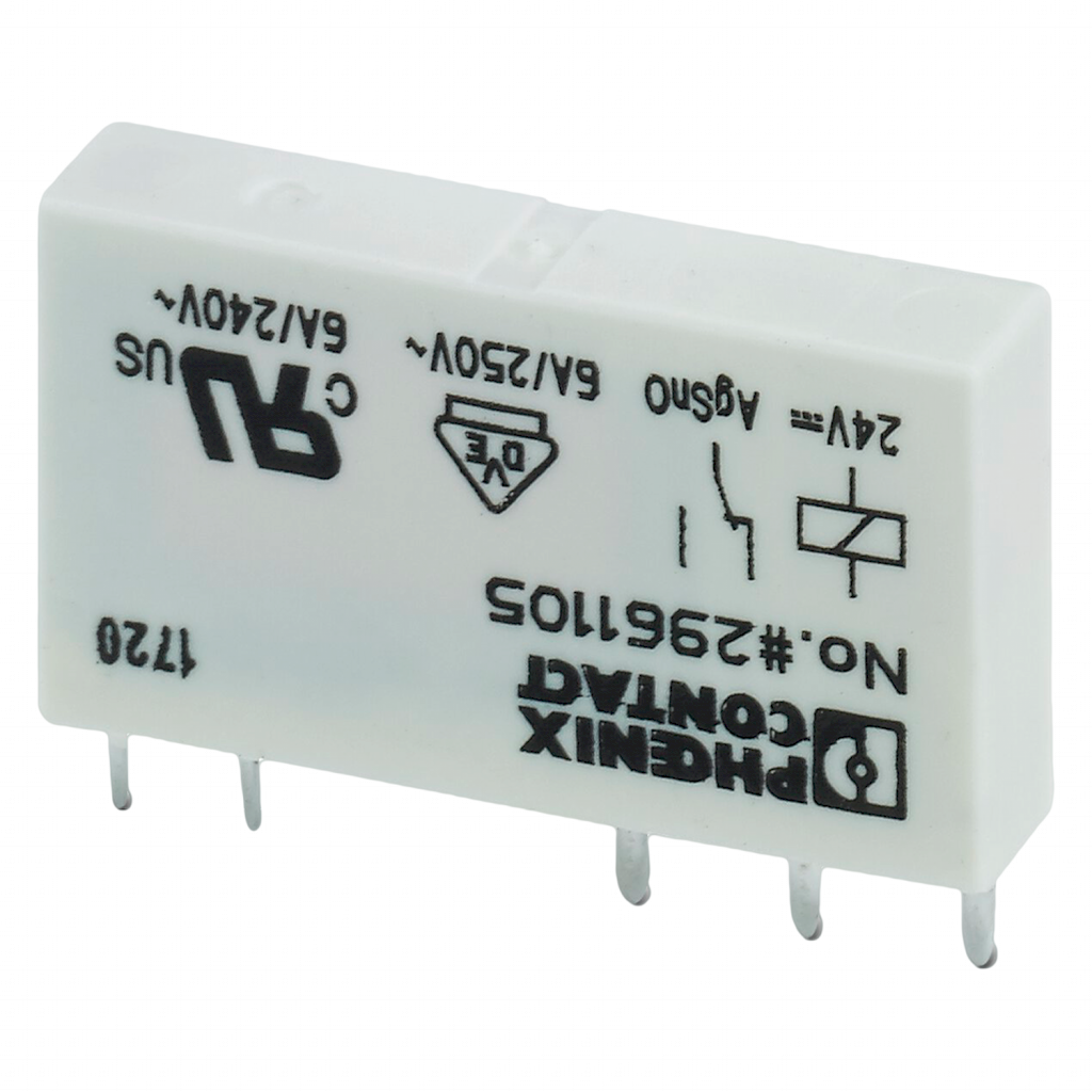 RELE ENCHUFABLE MINIATURA 24VCC PARA ZOCALO PLC REL-MR- 24DC/21