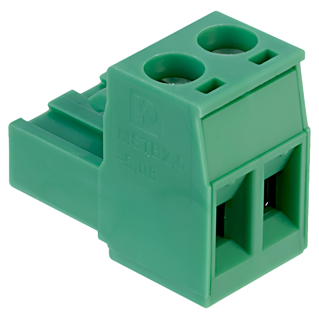 CONECTOR 2 PINES PASO:5,08mm CONEX 90º 24Vcc HMI MSTB 2,5/ 2-ST-5,08
