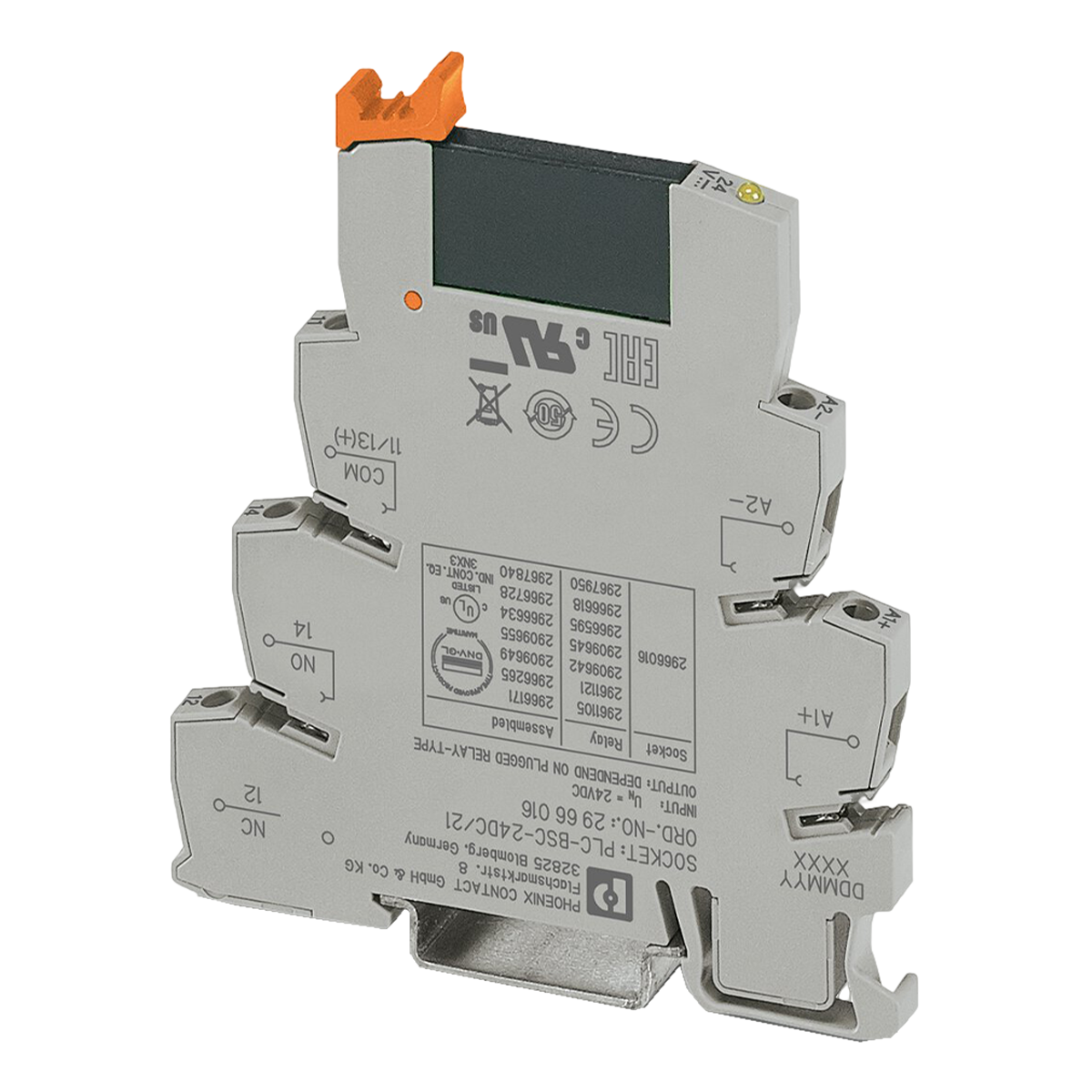 Relé PLC Optoacoplador 24VCC/24VCC 3A C/Led Phoenix Contact