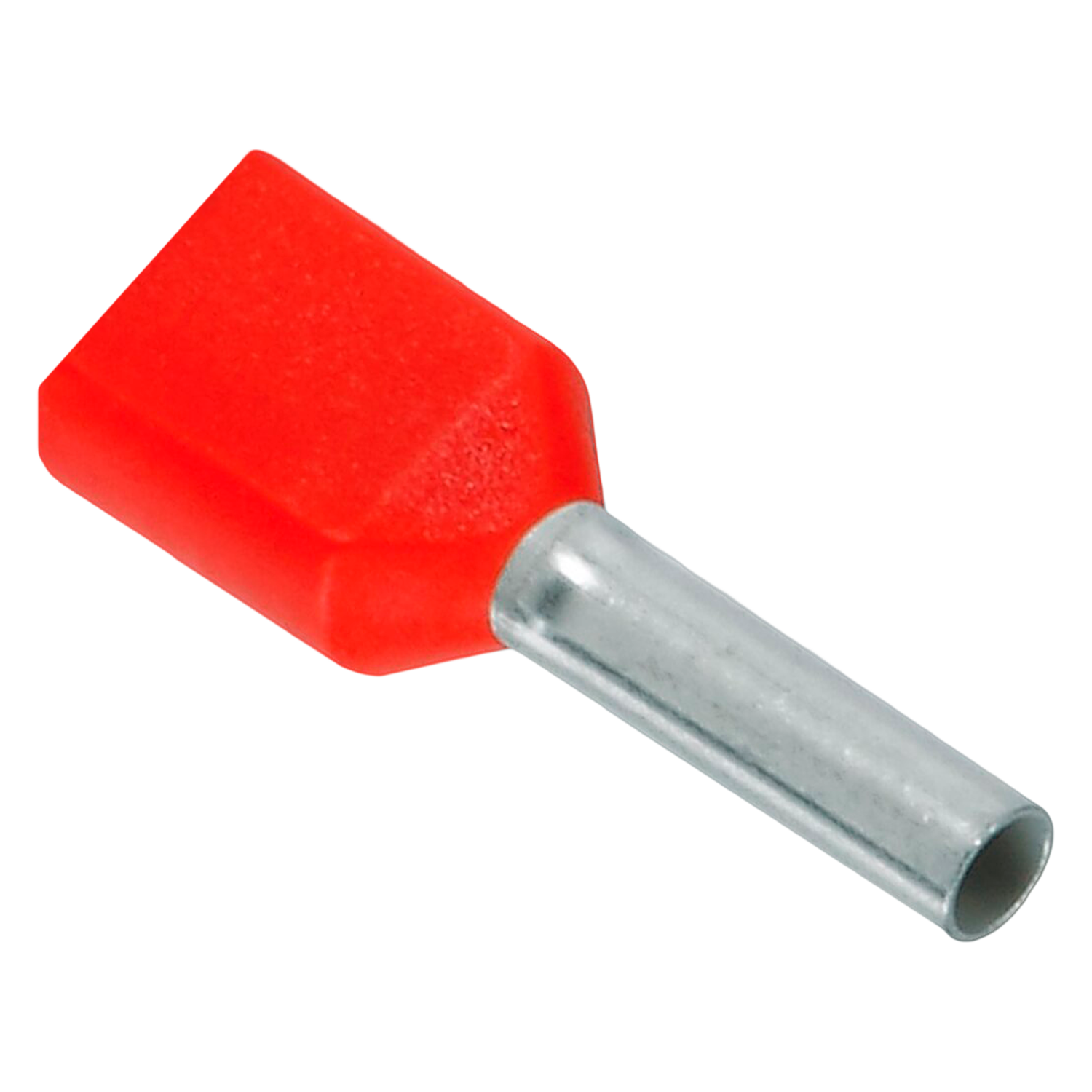 [12312] Puntera Tubular Doble 1,00mm2 x100u Rojas Phoenix Contact