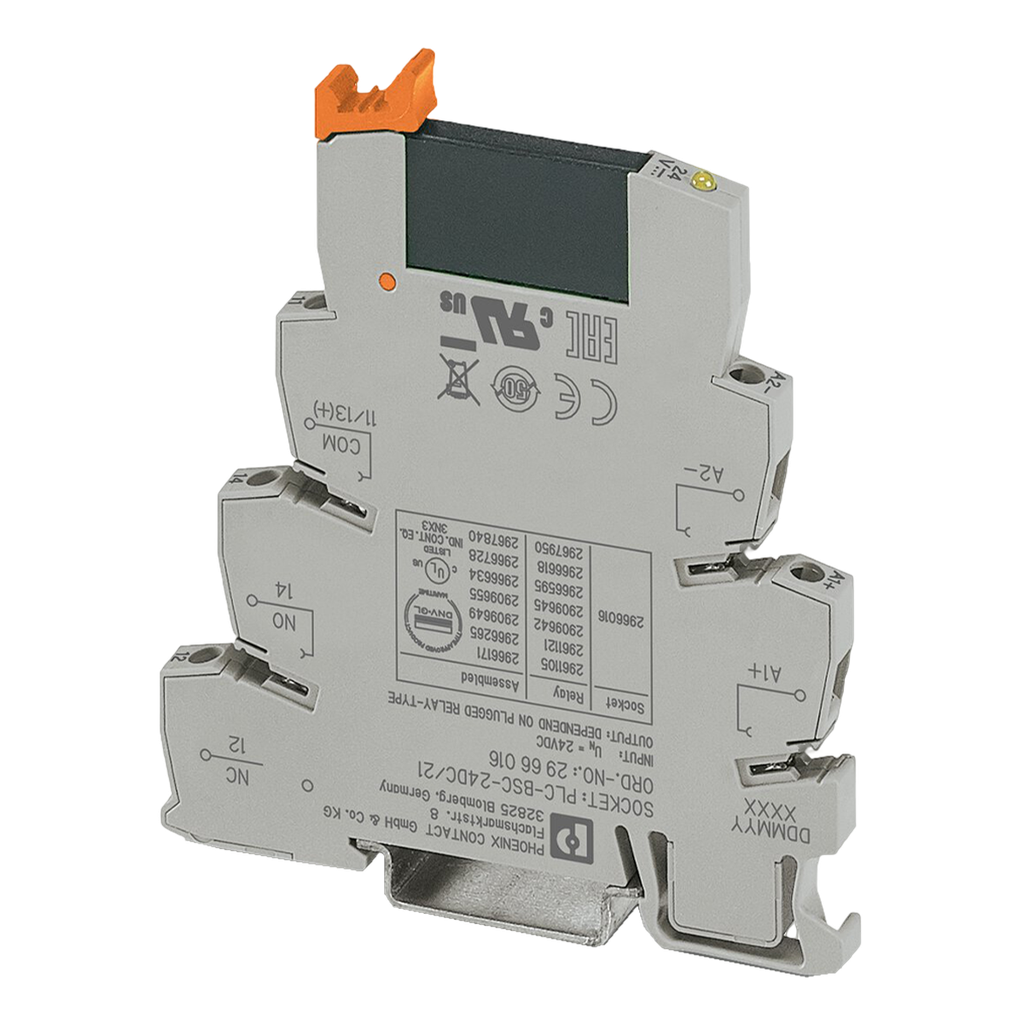 Relé PLC Optoacoplador 24VCC/24VCC 3A C/Led Phoenix Contact