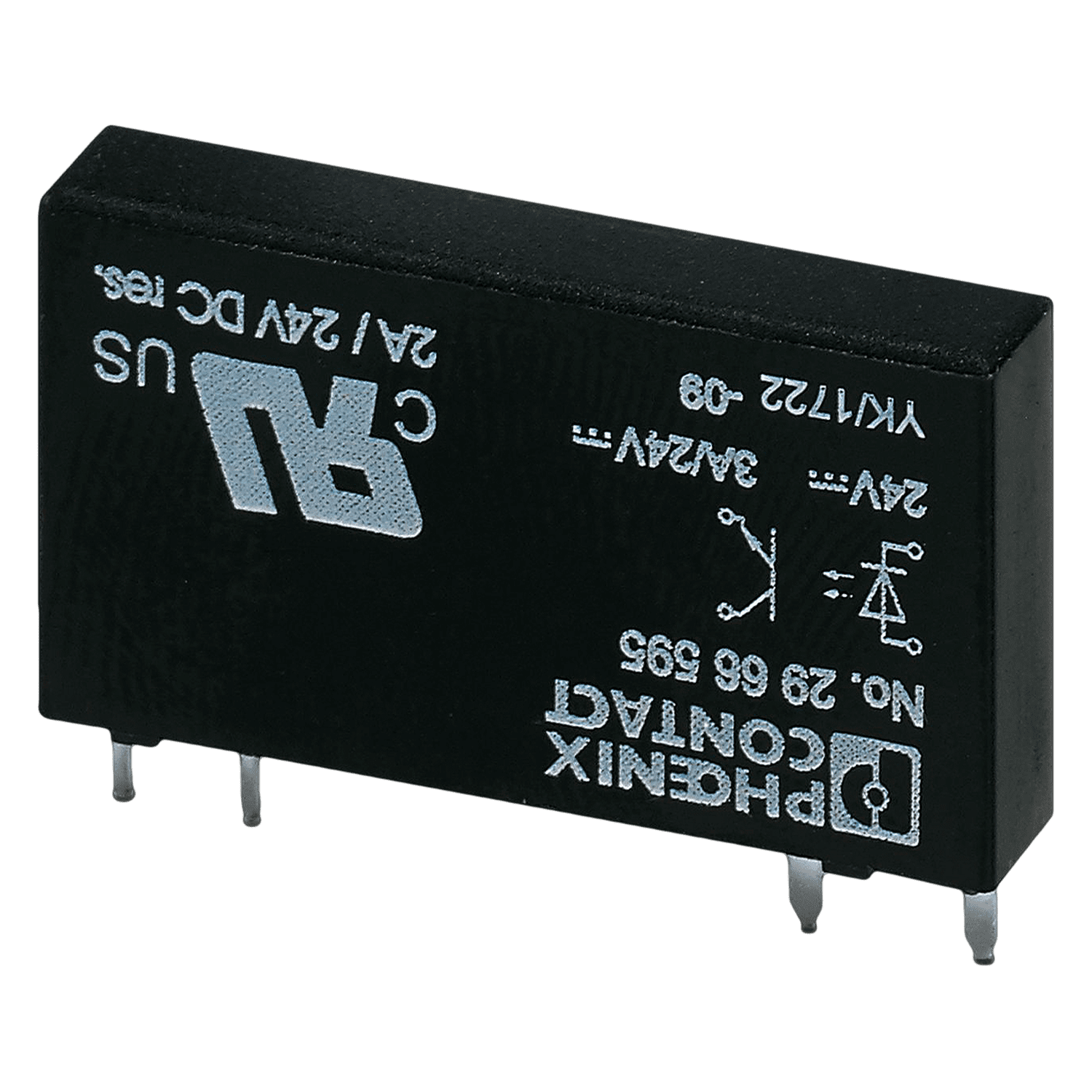 Relé Enchufable Miniatura Optoacoplador 24VCC/24VCC 3A Phoenix Contact