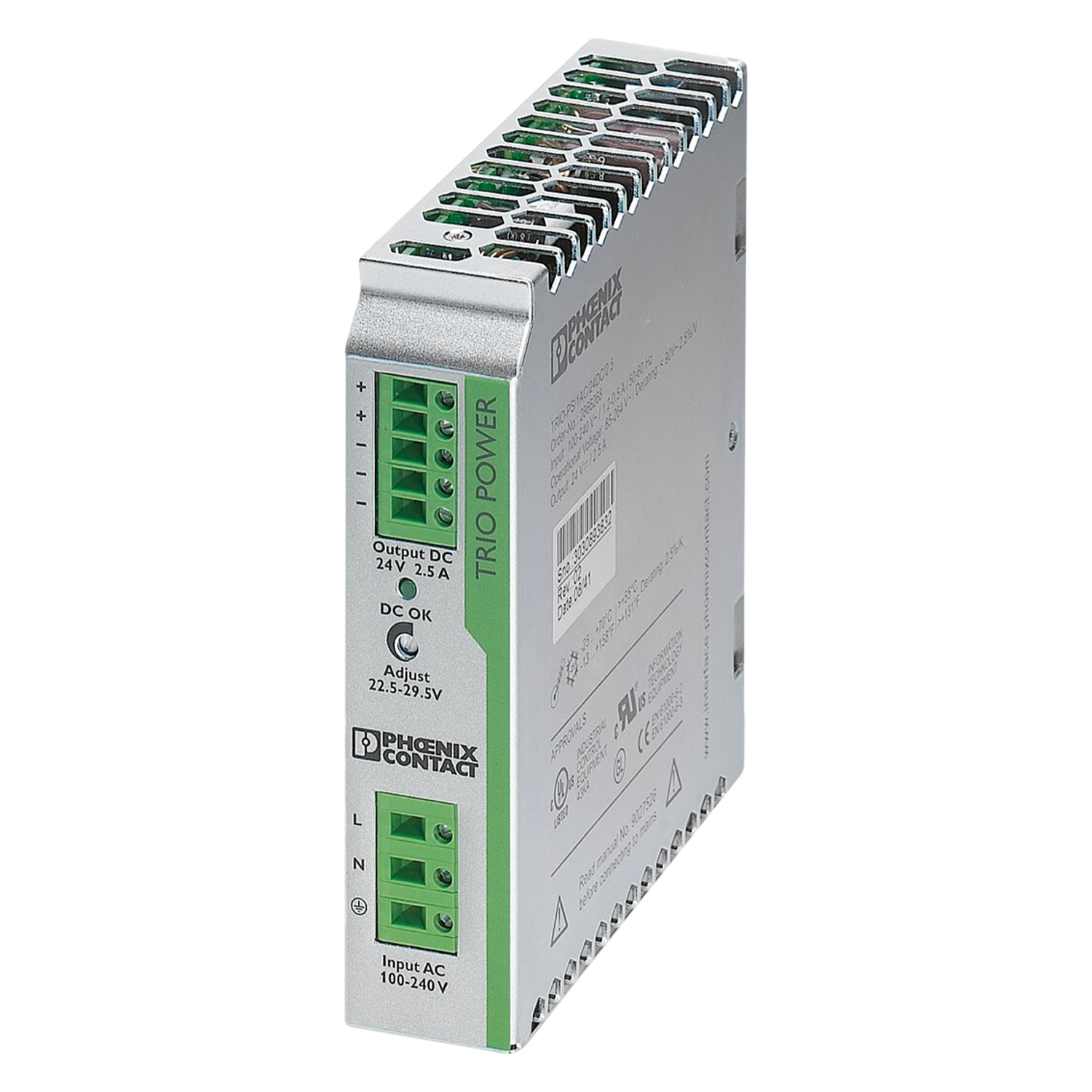 [16055] Fuente Monofásica Trio E: 220V S: 24VCC 2,5A Phoenix Contact