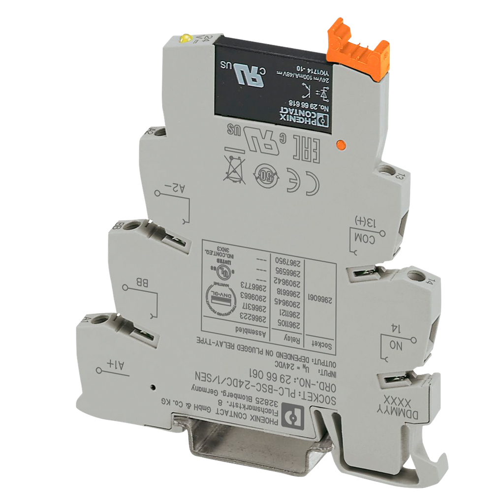 [21654] Relé PLC Optoacoplador P/Sens 24V/48VCC Phoenix Contact