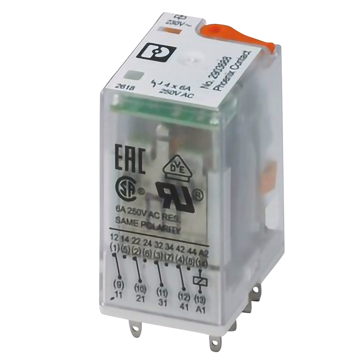 Relé IR  4 Inversores 6A RIF 230VCA C/Led Phoenix Contact