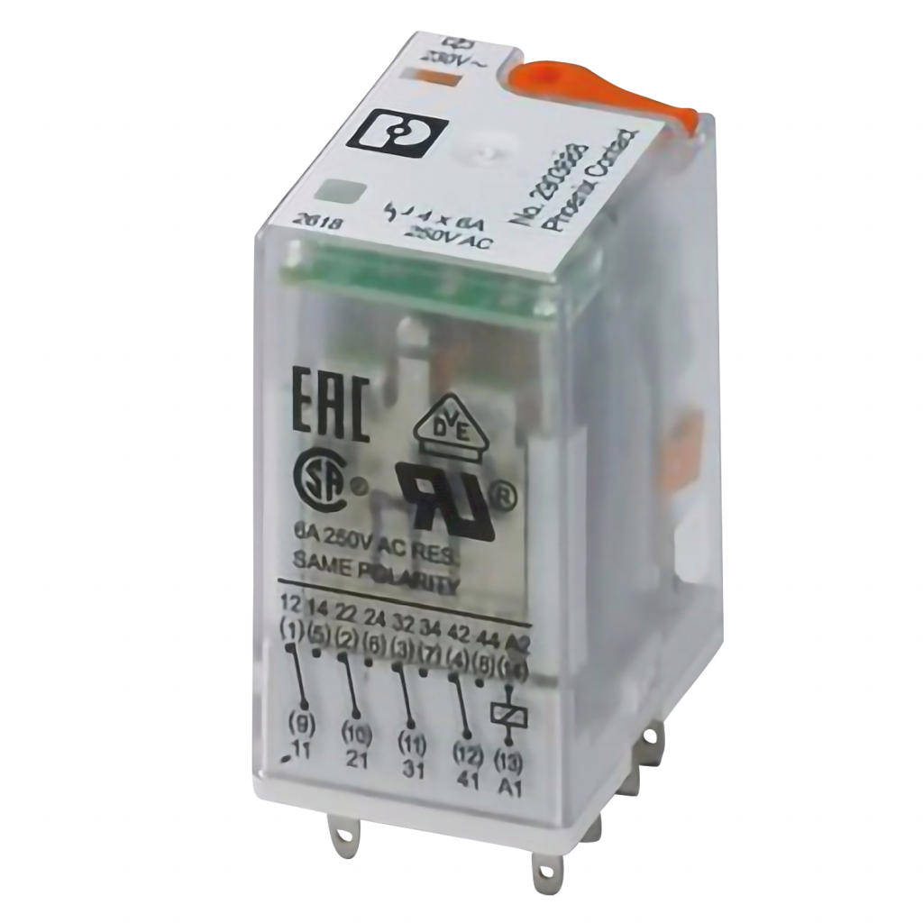 Relé Ir 4 Inversores 6A RIF 230VCA C/Led Phoenix Contact