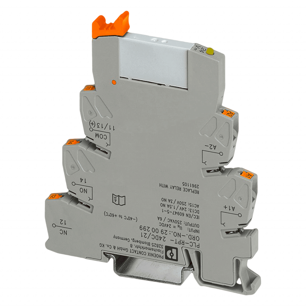 RELE PLC SIMPLE INVERSOR 24Vcc PUSH-IN PLC-RPT- 24DC/21