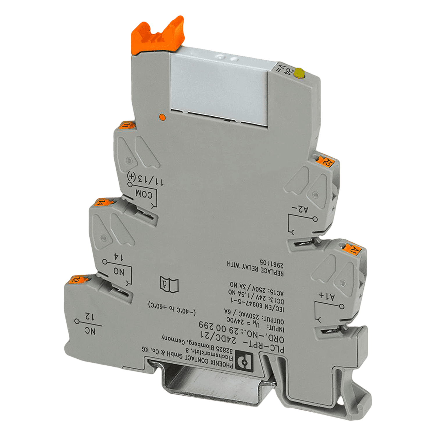 Relé PLC 1 Inversor Push-in 24VCC Phoenix Contact