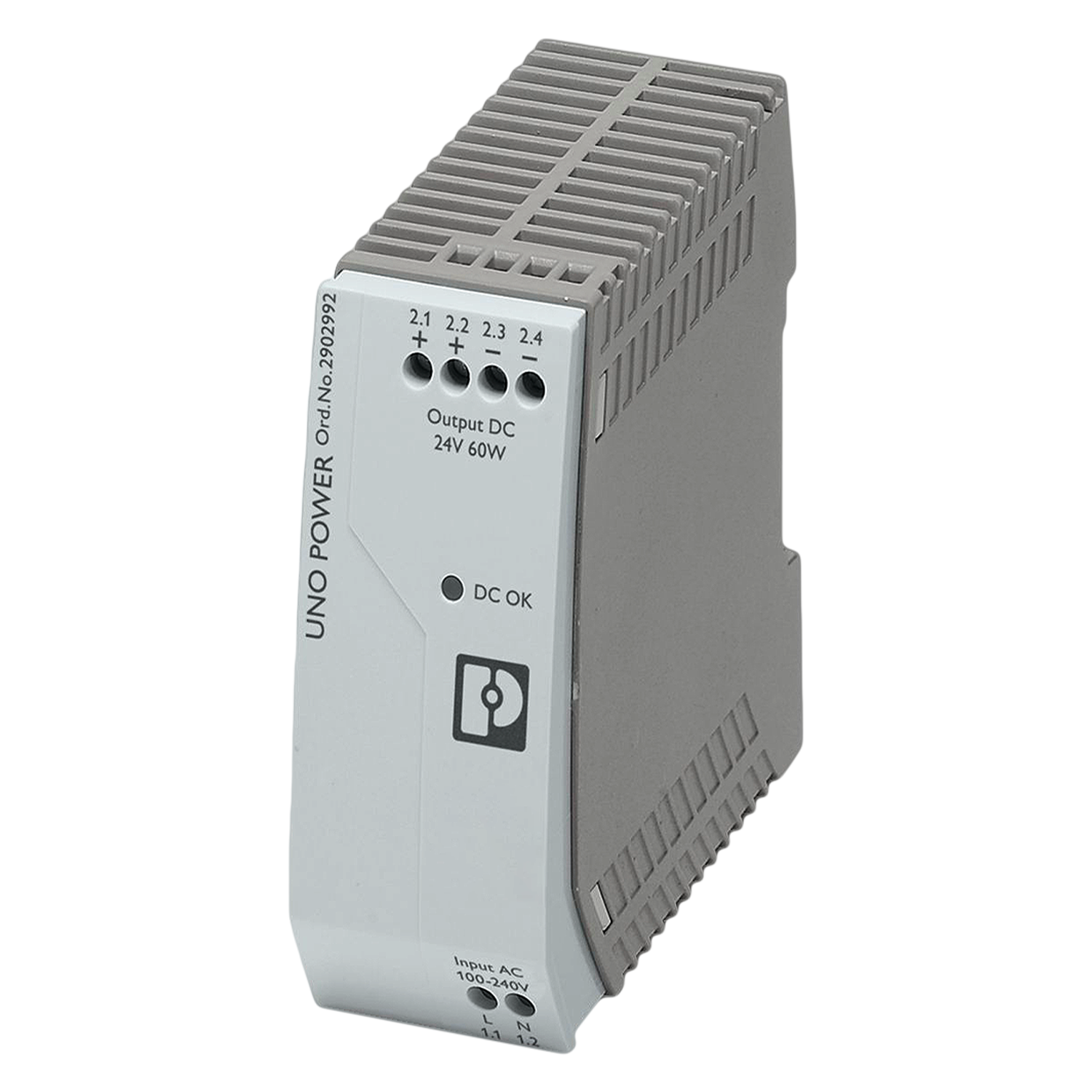 Fuente Monofásica E: 220V S: 24VCC 2,5A Uno Phoenix Contact