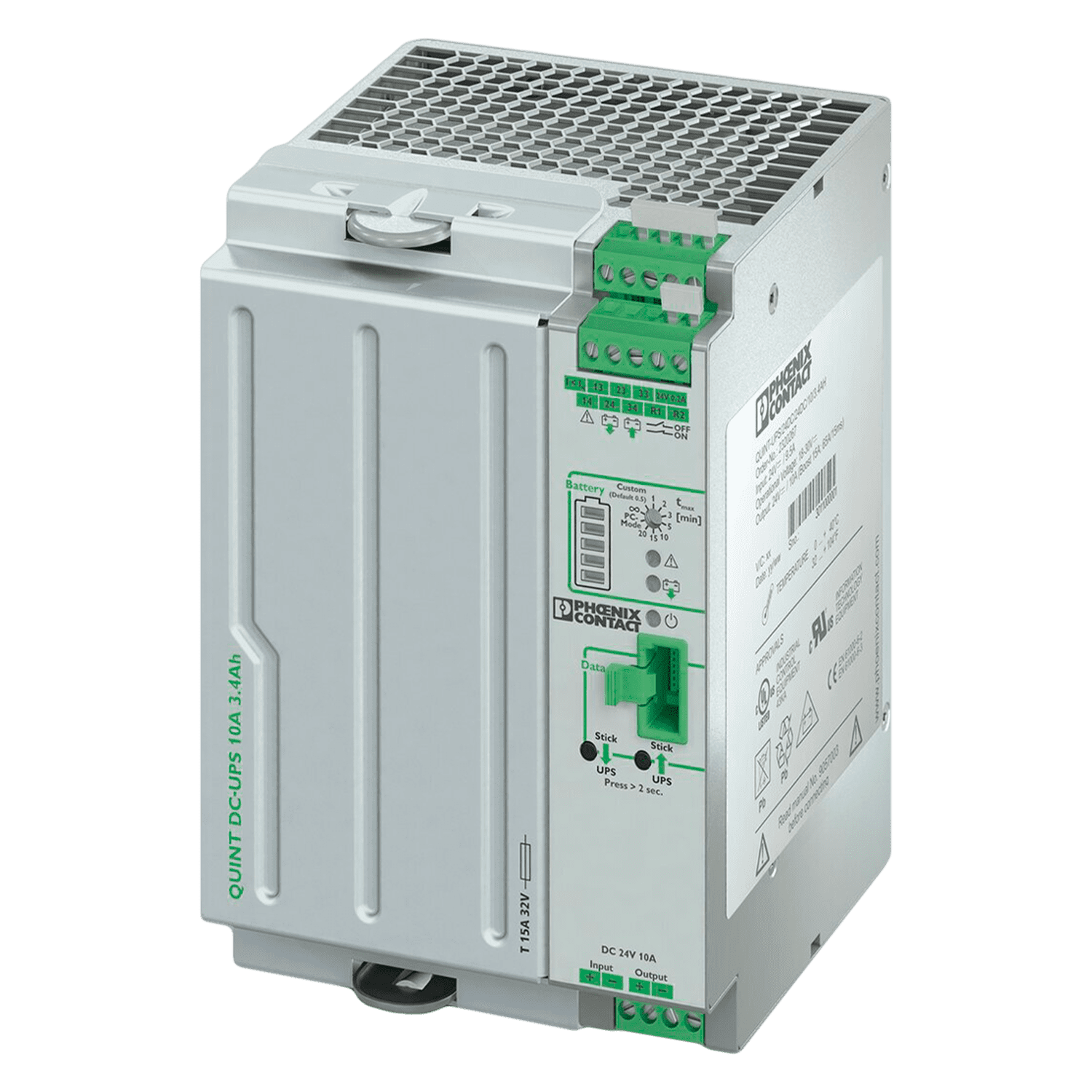 [29544] Fuente UPS E:24V S:24VCC 10A Quint 3.4AH Phoenix Contact