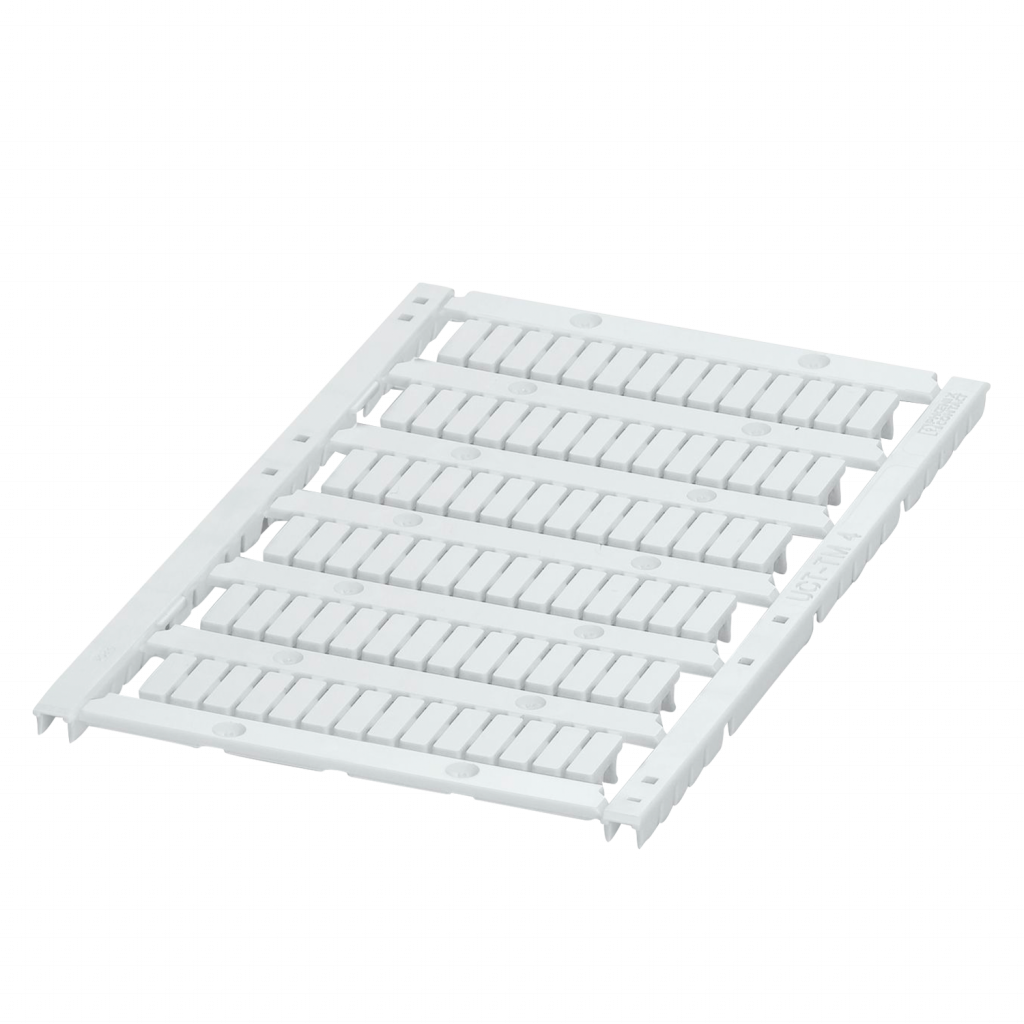 PLANCHA P/BORNES PxC 4.2mm 90 IDENTIFIC. BLANCA UCT-TMF 4