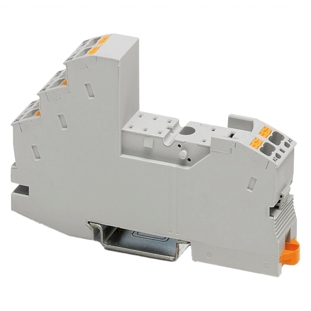 Zócalo P/Relé 2 Inversores 12A 250VCA/VCC Push-In Rif Phoenix Contact