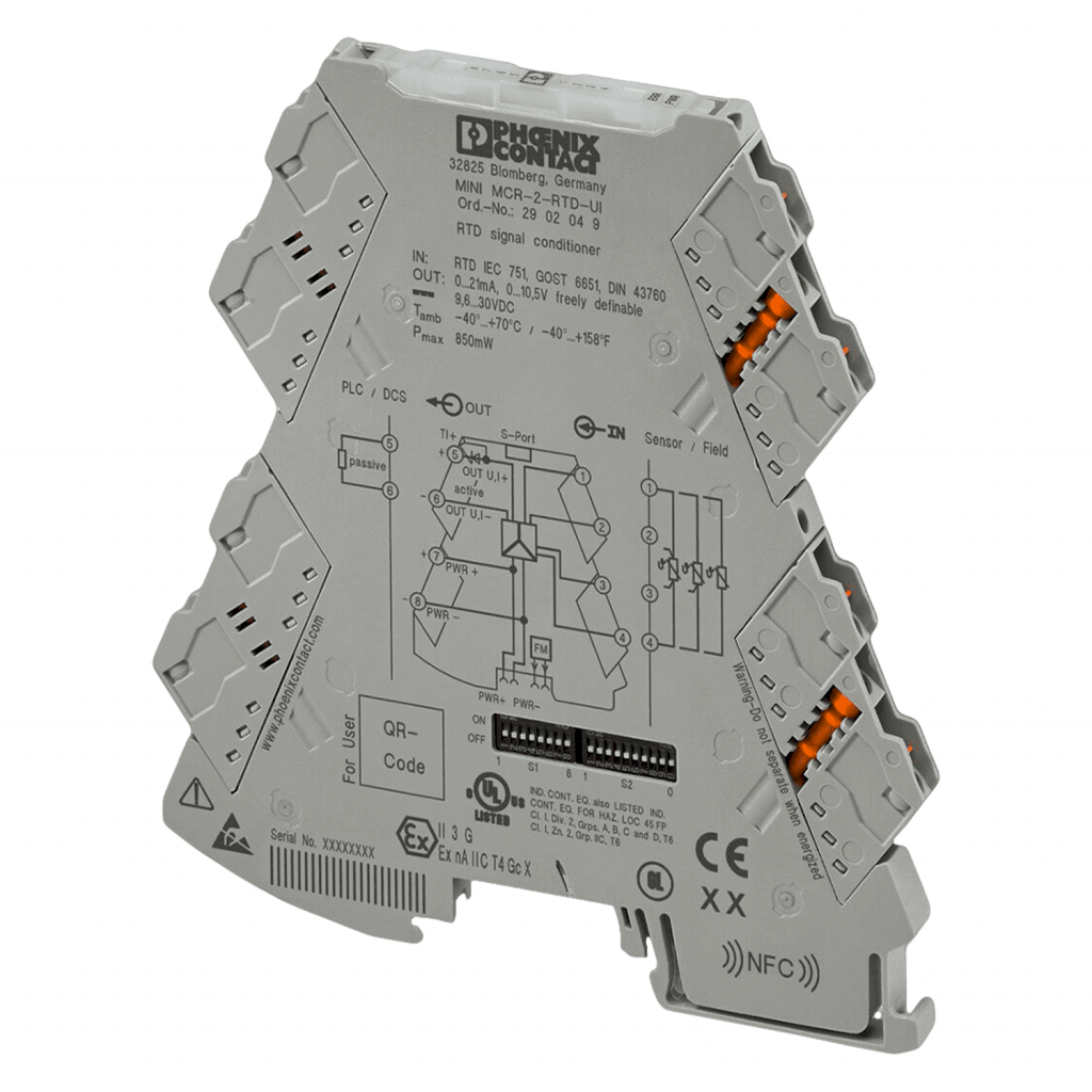 [32043] CONVERSOR DE TEMP. PT/Ni/Cu  0(4)-20mA CONFIG CAT II MINI MCR-2-RTD-UI