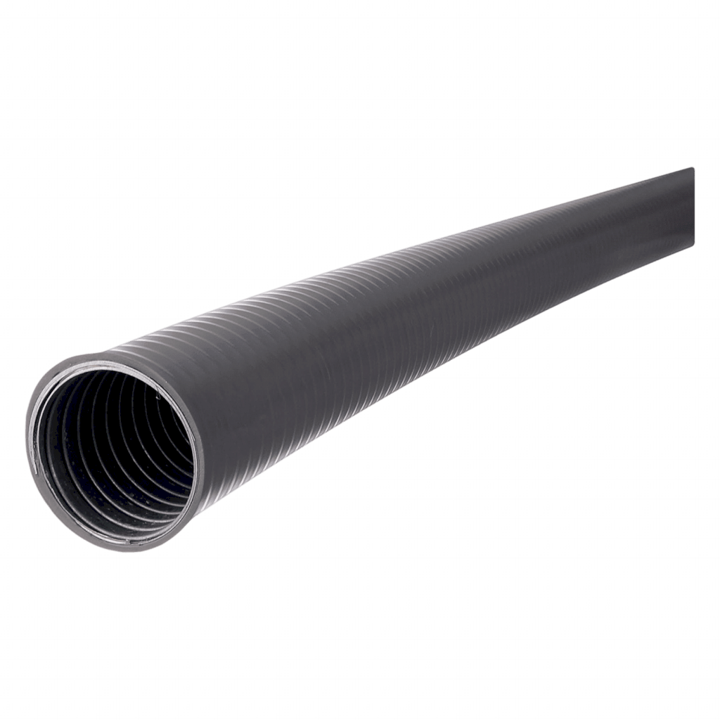 Caño Corrugado Semipesado Gris 2'' PVC y Metal Zoloda