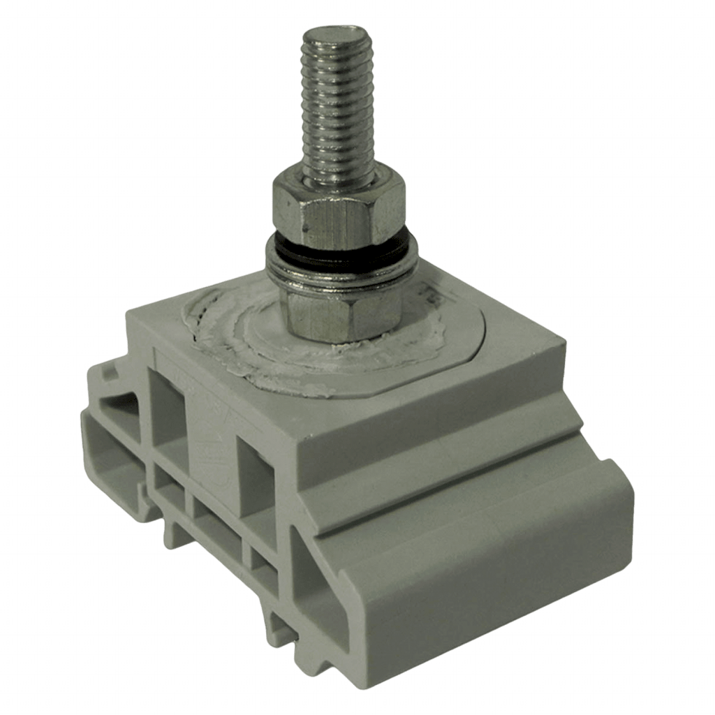 MONOBORNE EXTRAIBLE C/BULON 8mm P/RIEL DIN WSS-08/35