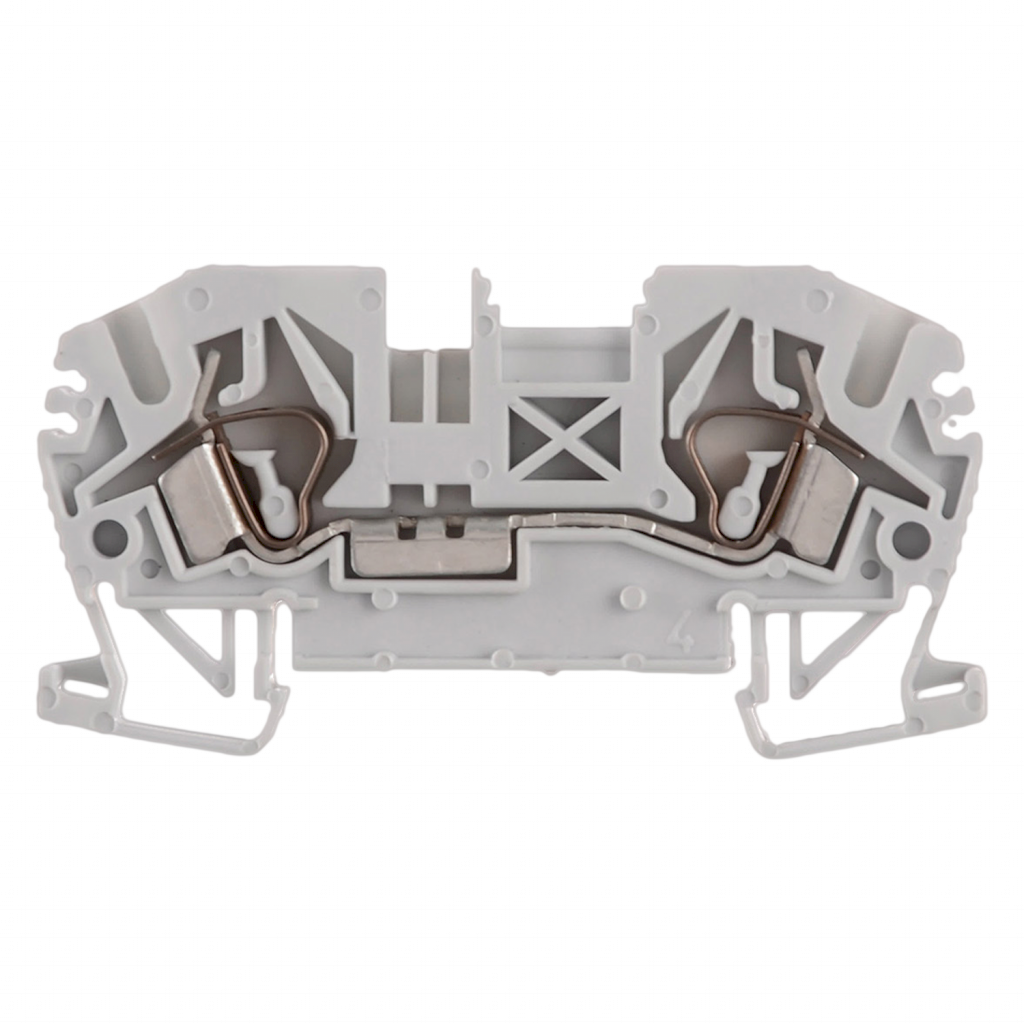 BORNE BKF A RESORTE PARA CABLE 2.5mm GRIS 120.002