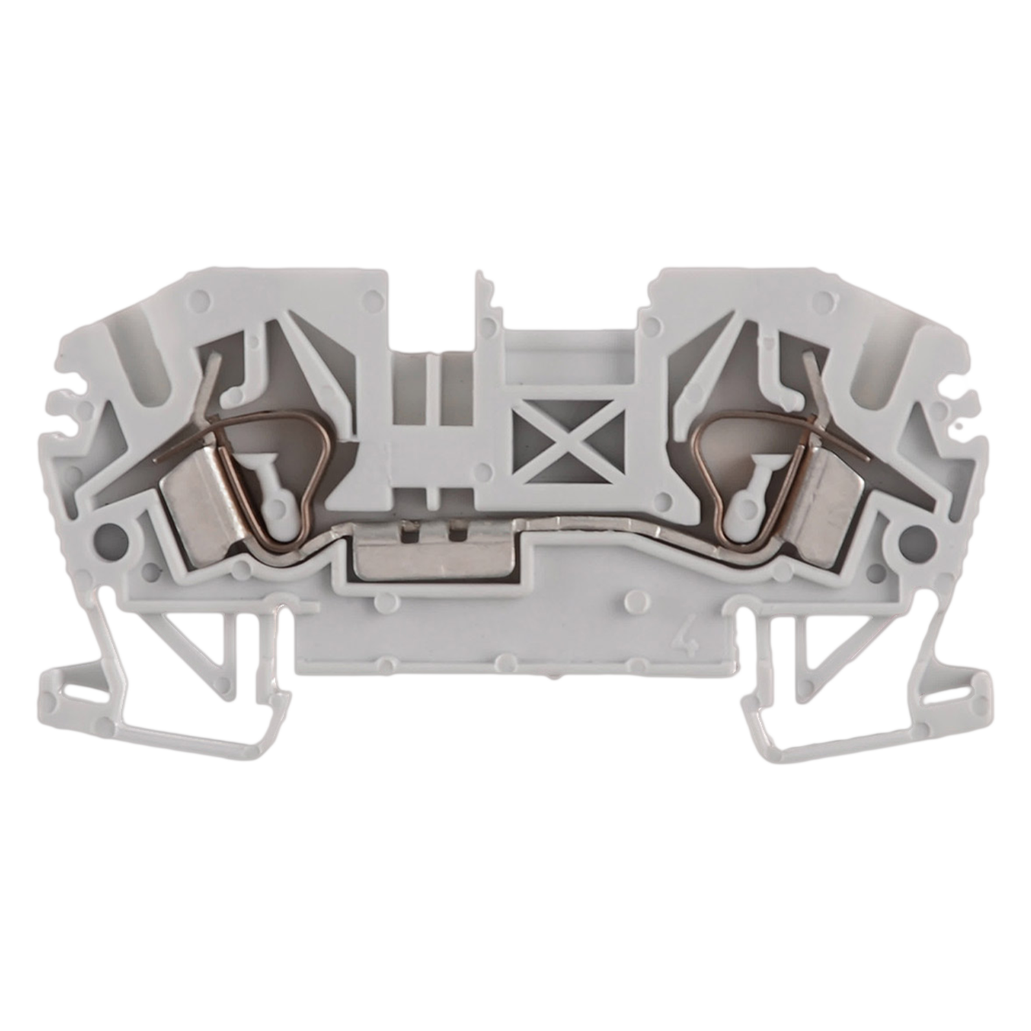 [17484] Borne BKF Resorte 2,5mm2 Gris Zoloda