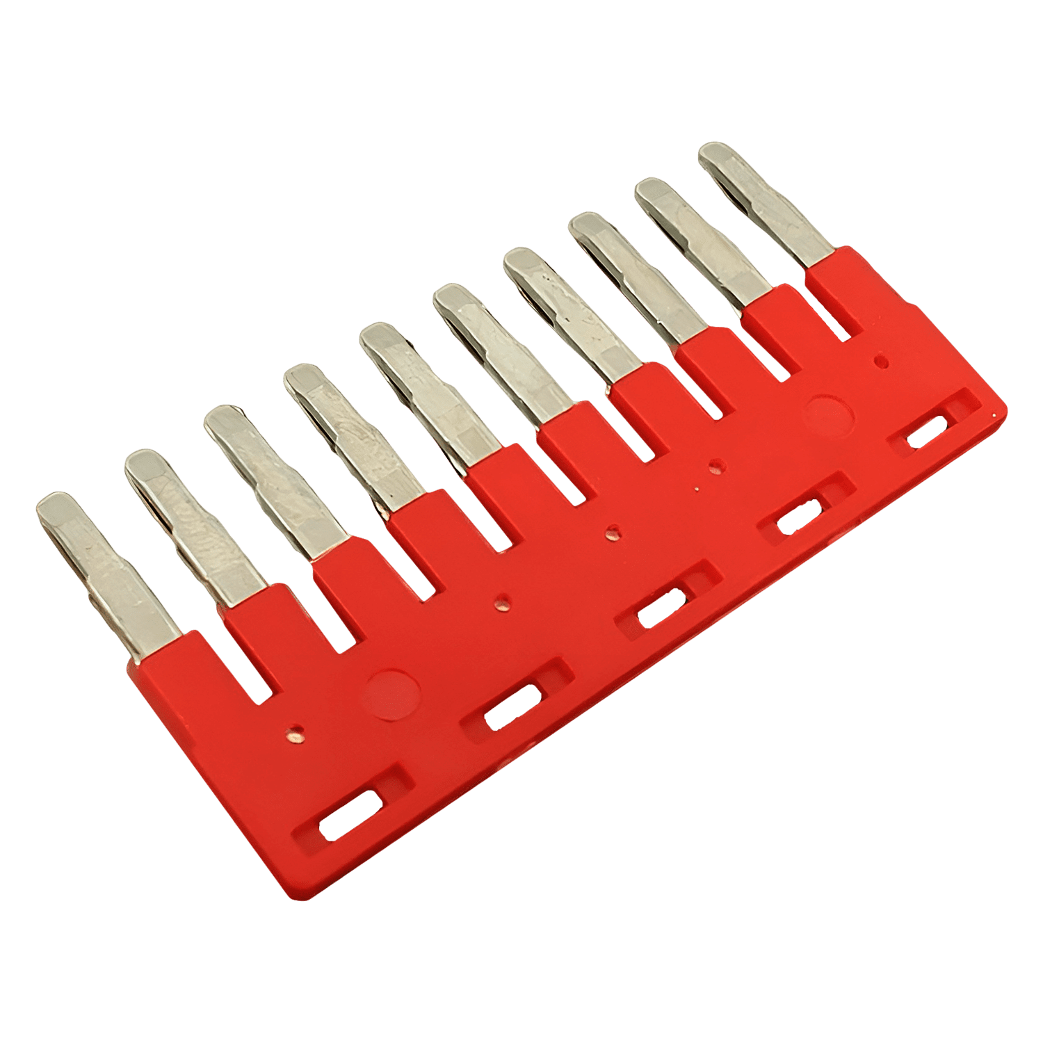 [17894] Puente Fijo JSSB 10 Elementos P/Bornes BKF 2,5mm2 Rojo Zoloda