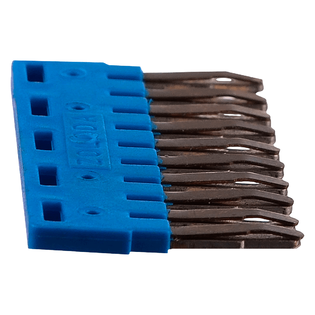 [17897] Puente Fijo JSSB 10 Elementos P/Borne BKF 1,5mm2 Azul Zoloda