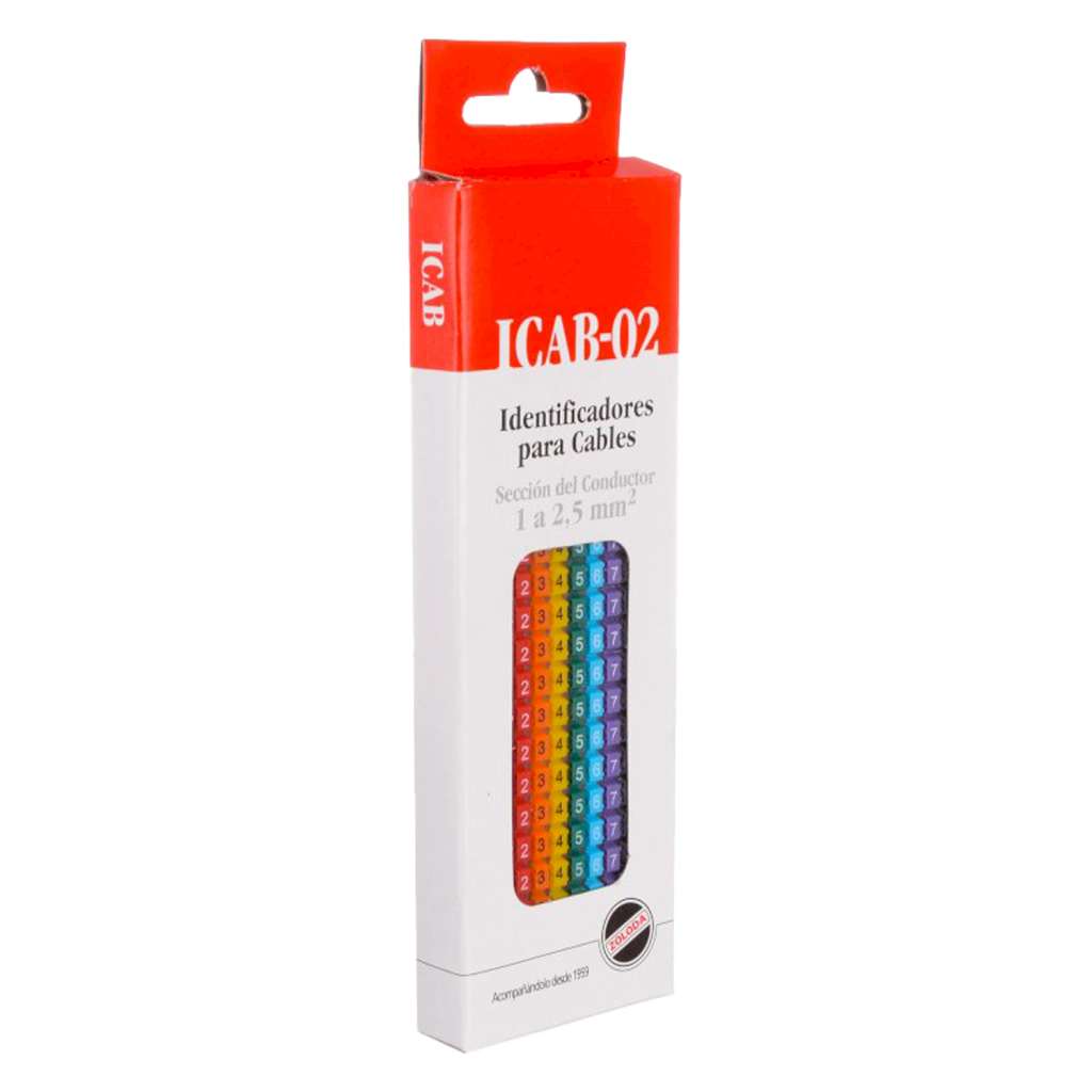 [18473] IDENTIFICADOR PARA CABLE DE 1 A 2.5mm (O a 9)COL ICAB-02/NU-CO