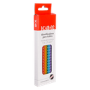Identificadores P/Cable Amarillo,Azul,Blanco,Gris,Marron,Naranja,Negro,Rojo,Verde,Violeta Números 0-9 Zoloda