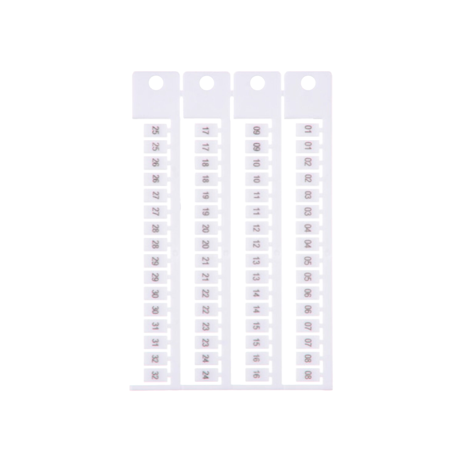 Plancha Números 1-32 P/Bornes IZ62 Zoloda