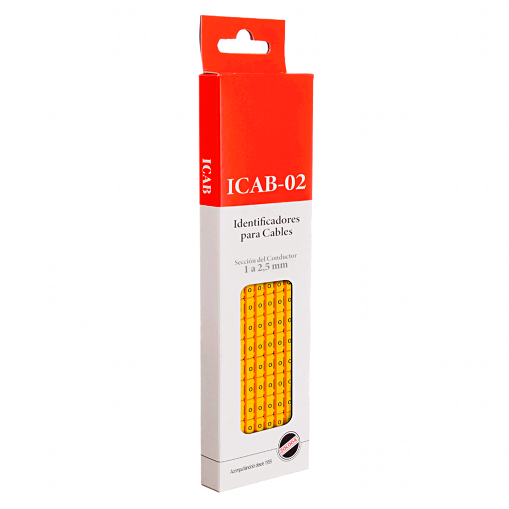 [18620] Identificadores P/Cable Amarillo Letra O Zoloda