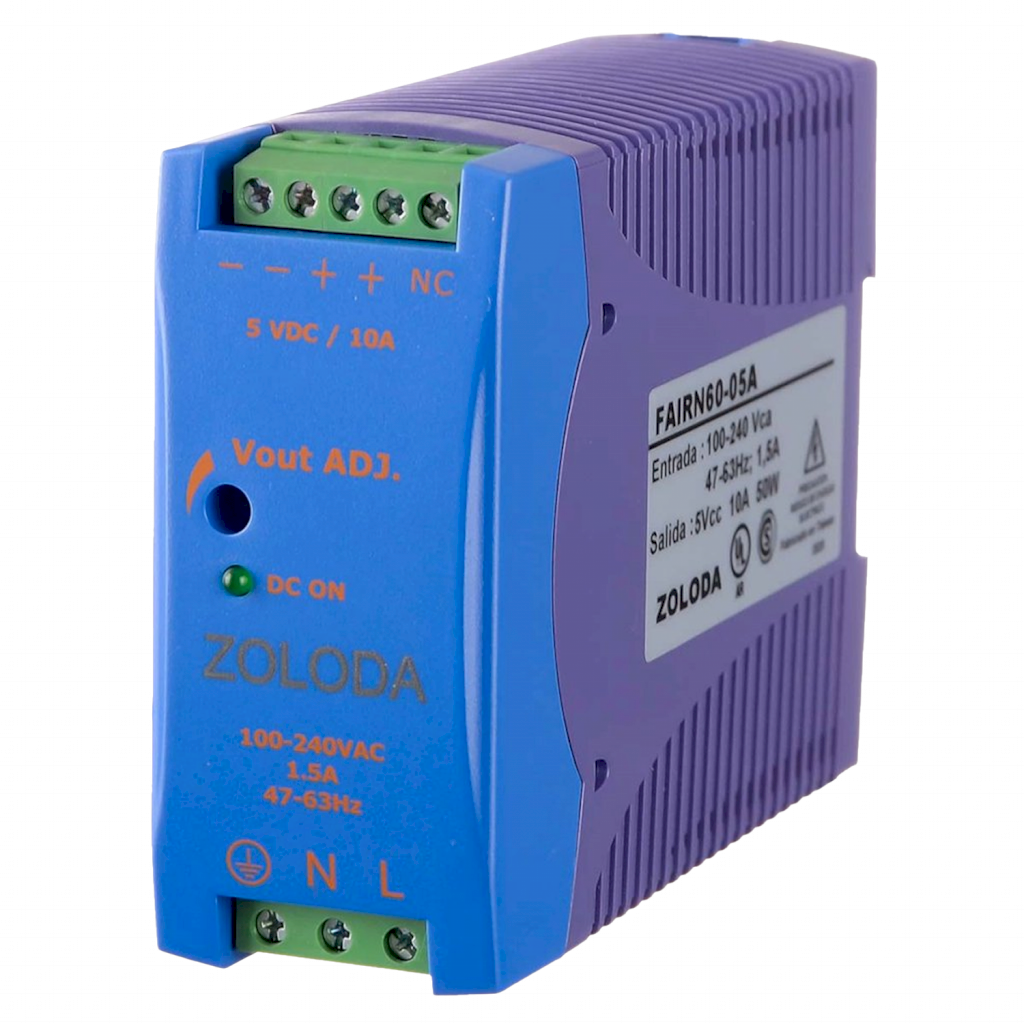 FUENTE ESPECIAL MONOF E:220V S: 5VCC 10A FAIR FAIRN60-05A