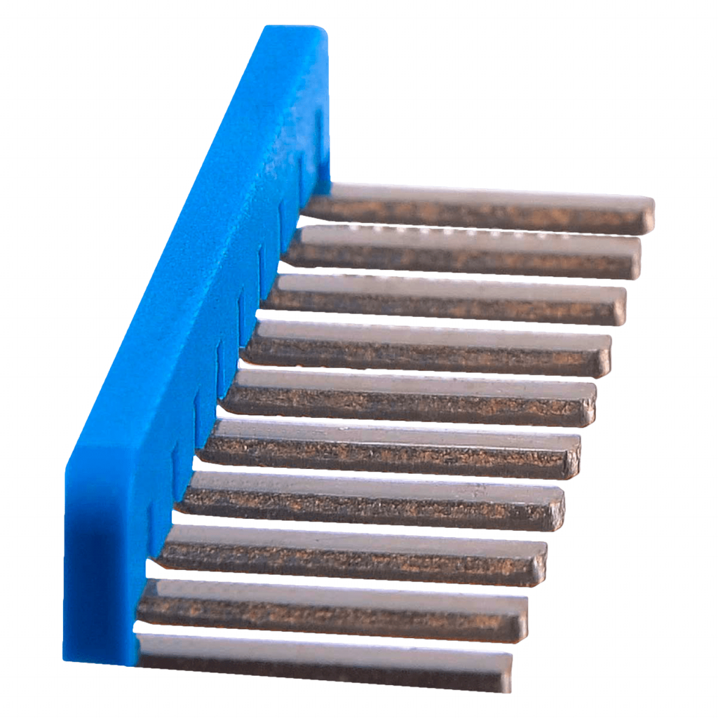 PUENTE FIJO 10 ELEMENTOS P/BORNES BKNT 6mm AZUL P-10-06/BKNT-AZ