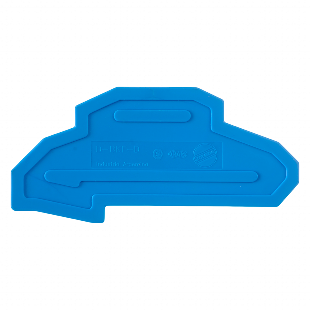 TAPA PARA BORNE DOBLE PISO A RESORTE AZUL D-BKF-D-AZ