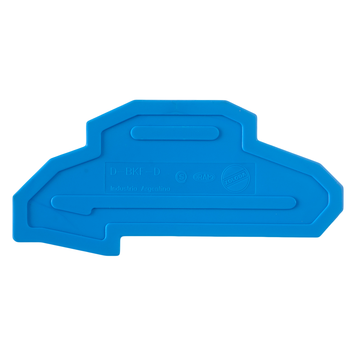 Tapa P/Borne Doble Piso a Resorte Azul Zoloda