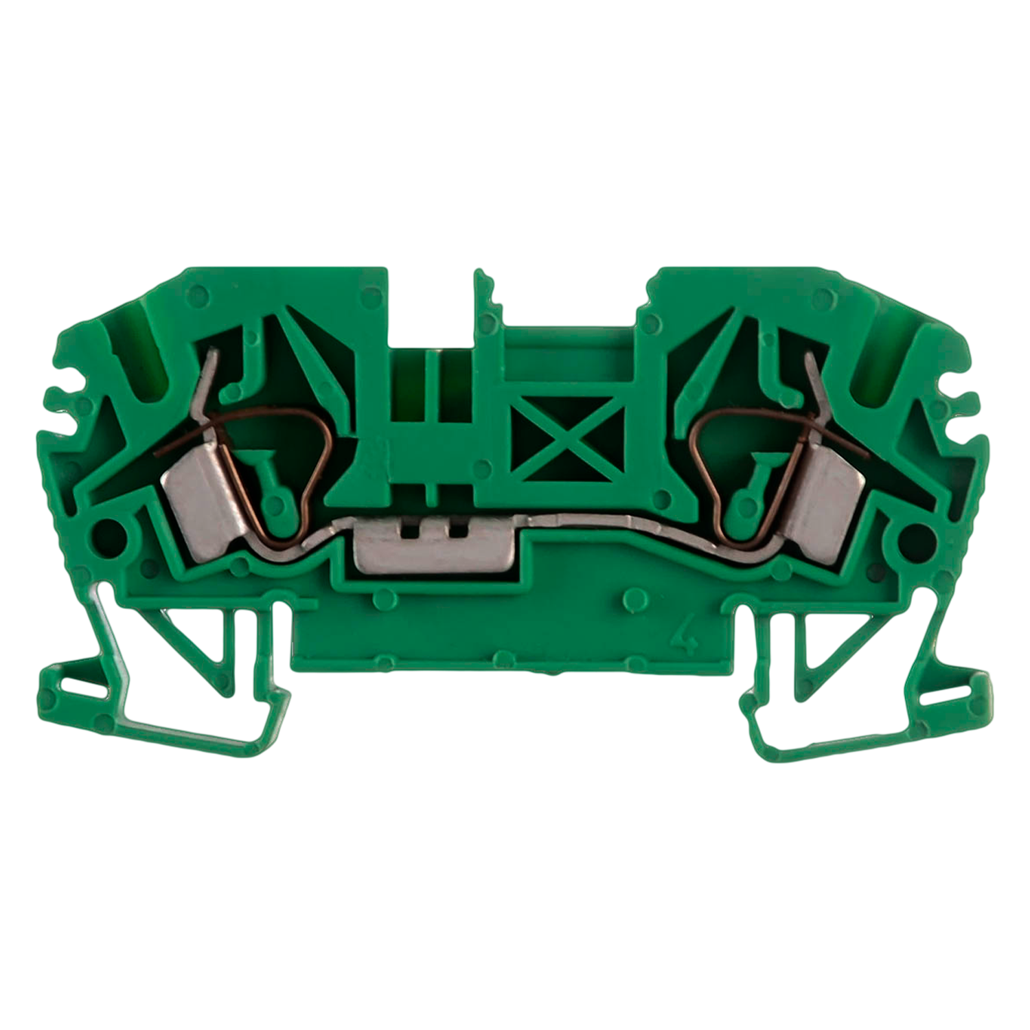 Borne BKF Resorte 2,5mm2 Verde/Amarillo Zoloda