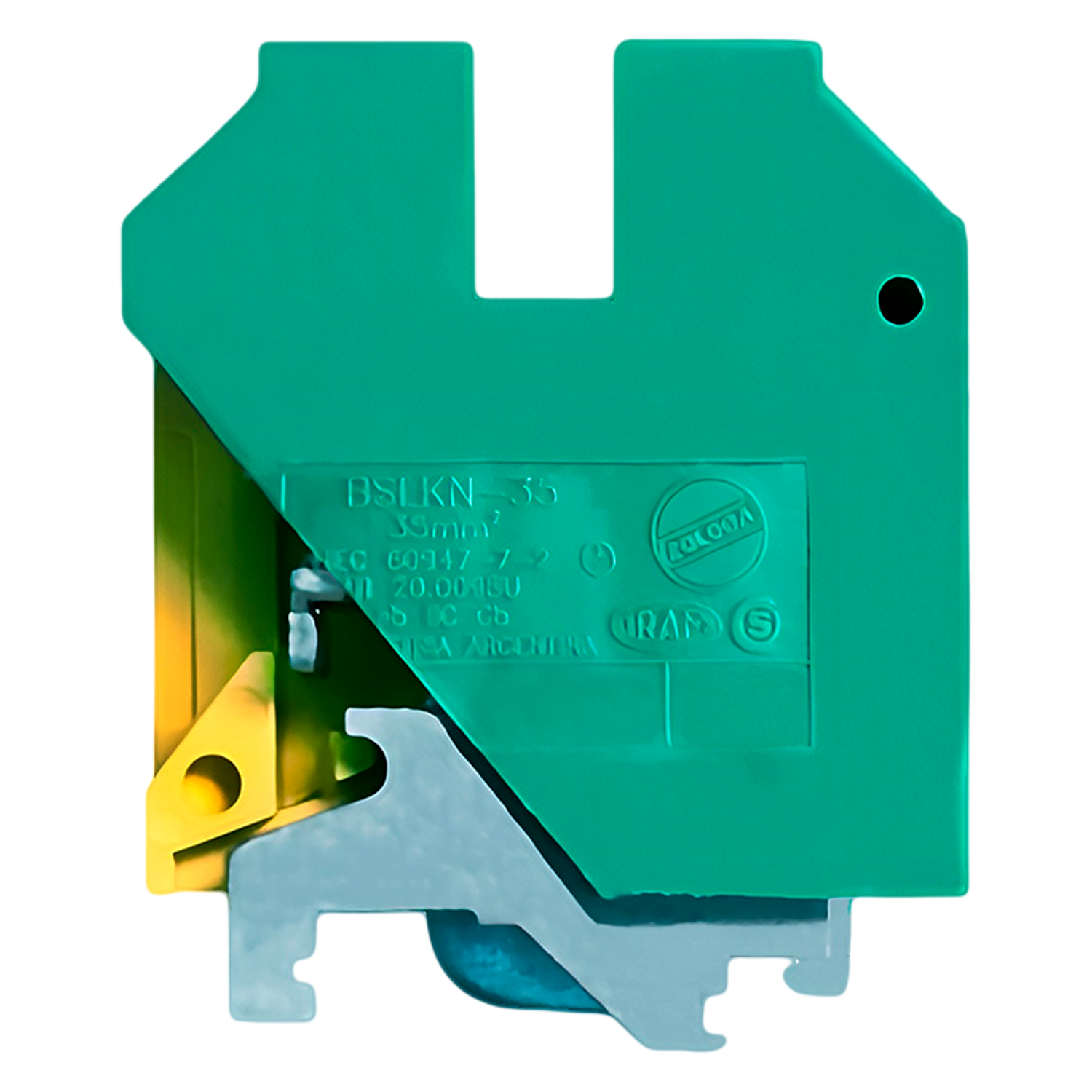 [20983] Borne BSLKN de Puesta a Tierra 35mm2 P/Riel 32-3mm Zoloda