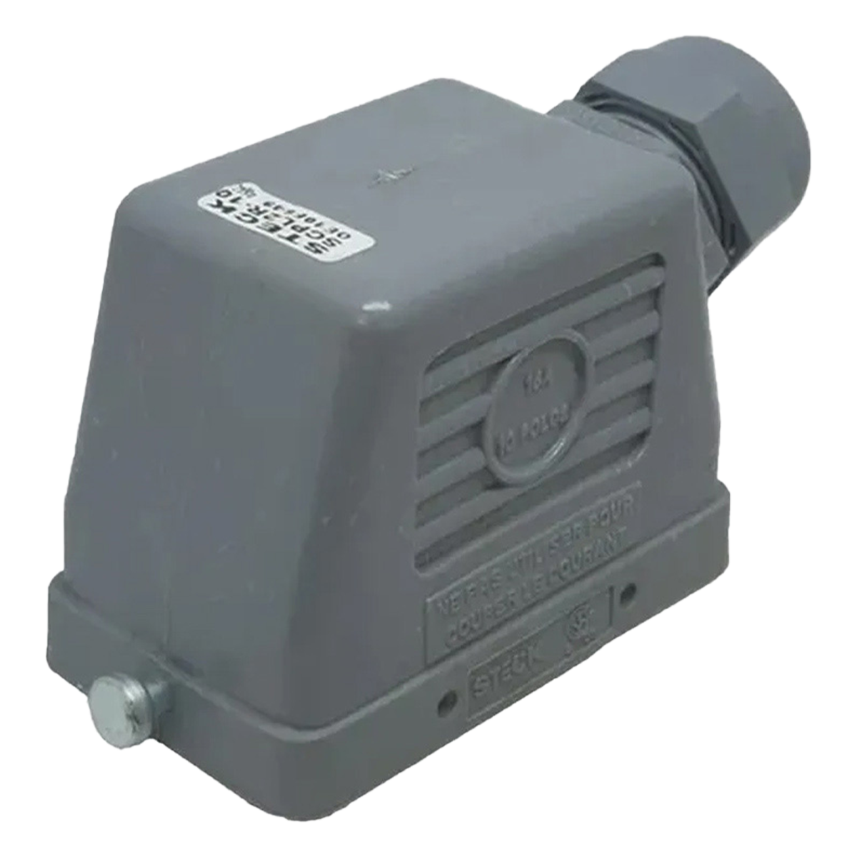 Carcasa Aerea de Poliamida 16 Polos C/Prensacable Incorporado Salida Lateral Steck Electric