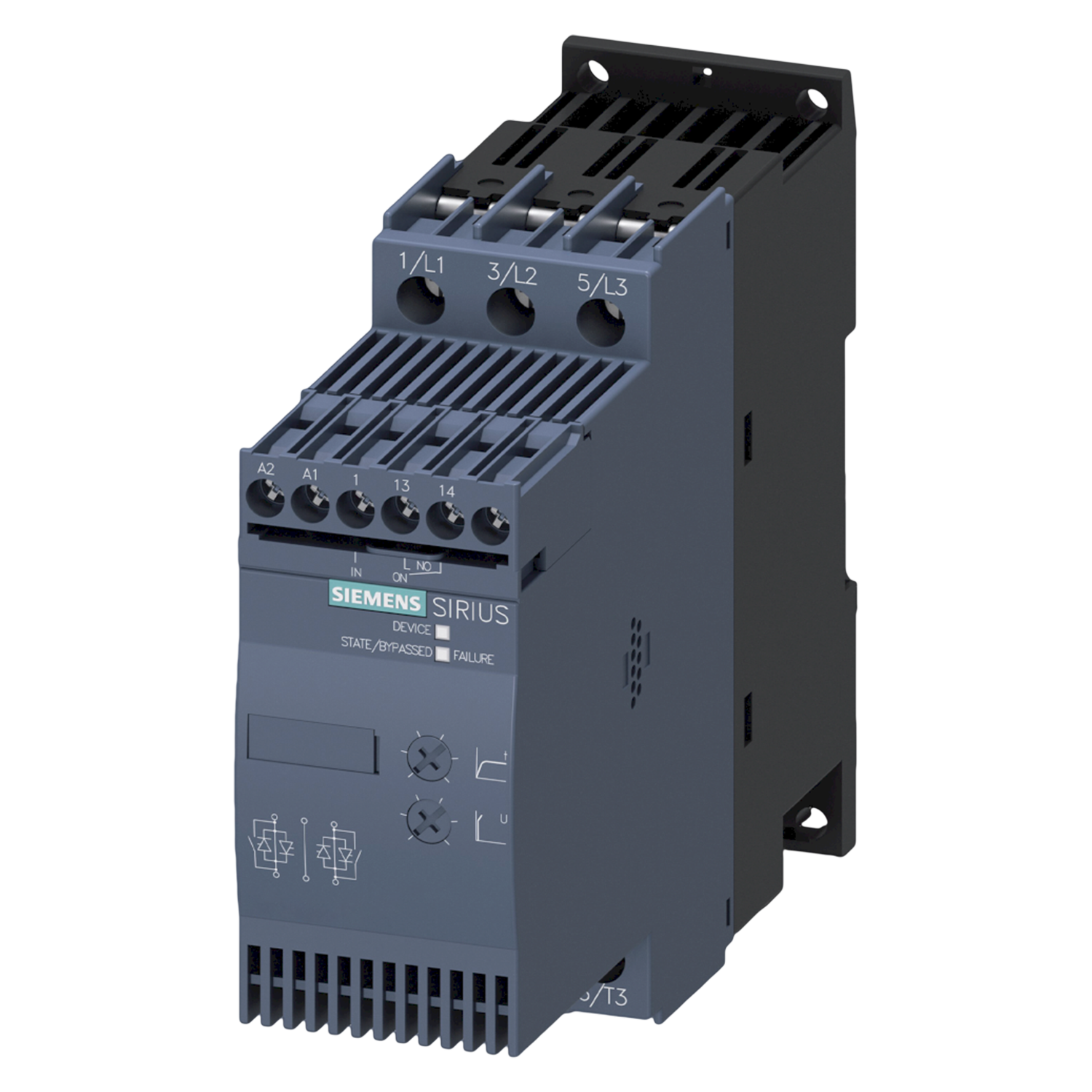 Arrancador Suave 3RW30 Basic 110-220VCA/VCC 25A 11kW/15HP Siemens