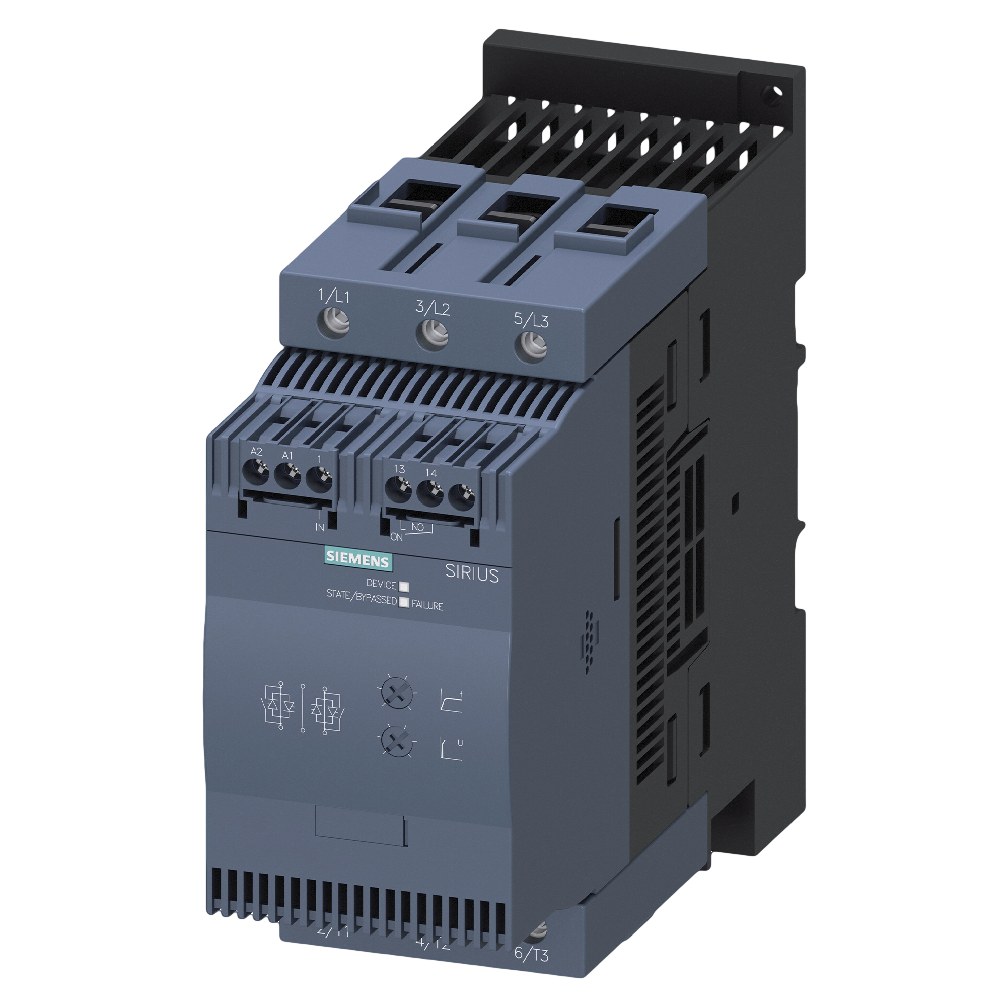 ARRANCADOR SUAVE STD 45A 22kW S2 220VCA/CC 3RW3036-1BB14