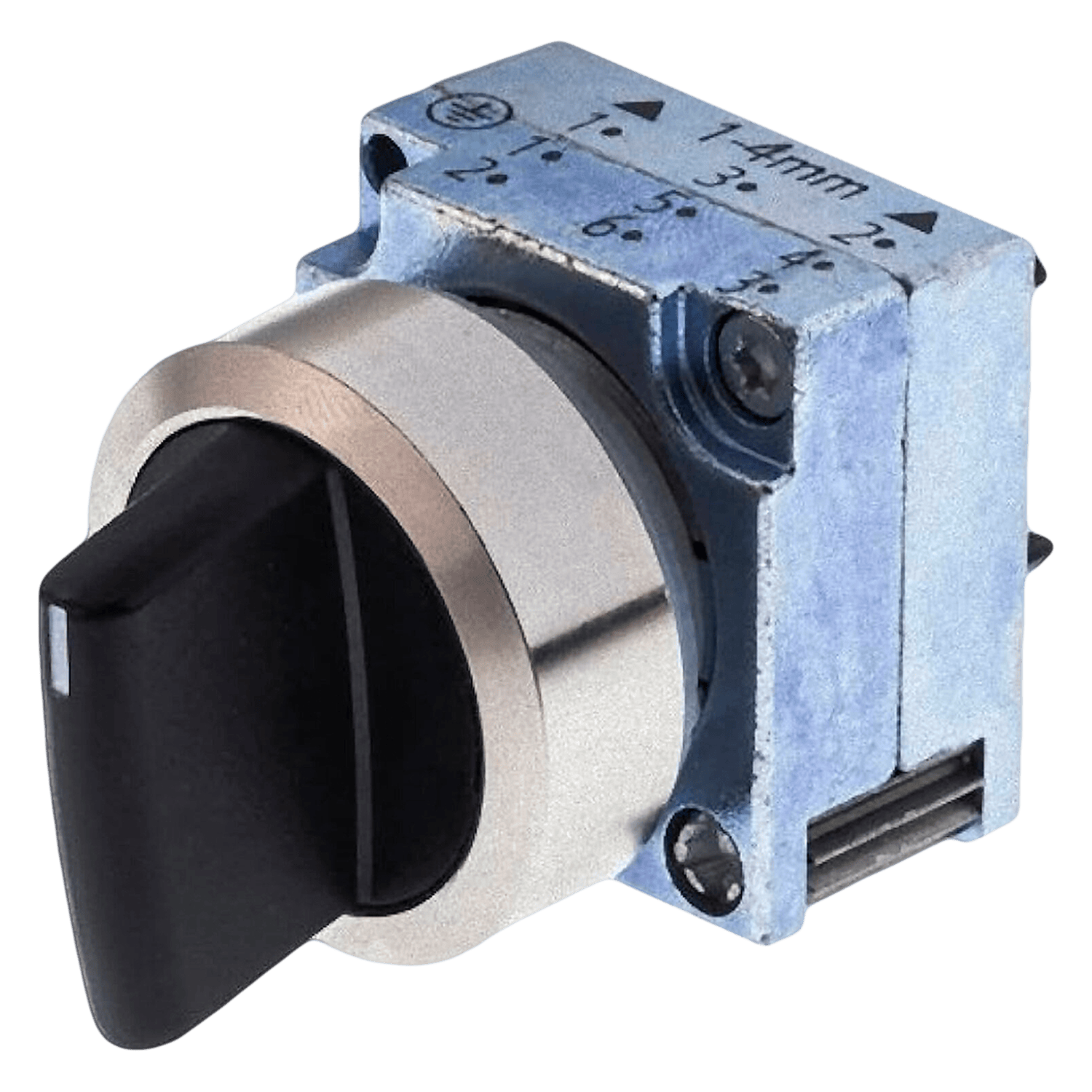 [5769] Cabezal Perilla 3SB Metálica 3 Posiciones C/Retorno Negra Siemens