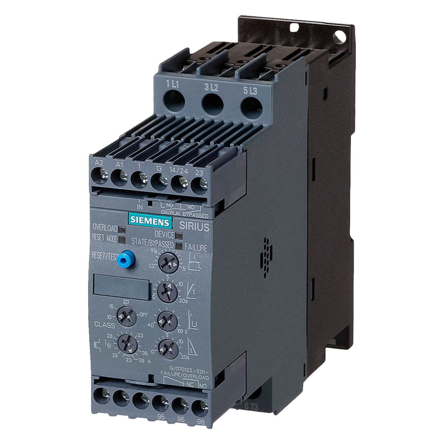 Arrancador Suave 3RW40 Basic ADV 110-220VCA/VCC 25A 11kW/15HP Siemens