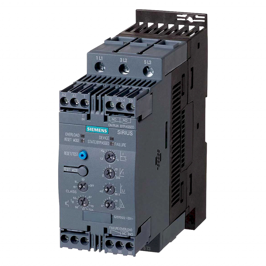 Arrancador Suave 3RW40 Basic ADV 110-220VCA/VCC 45A 22kW/30HP Siemens