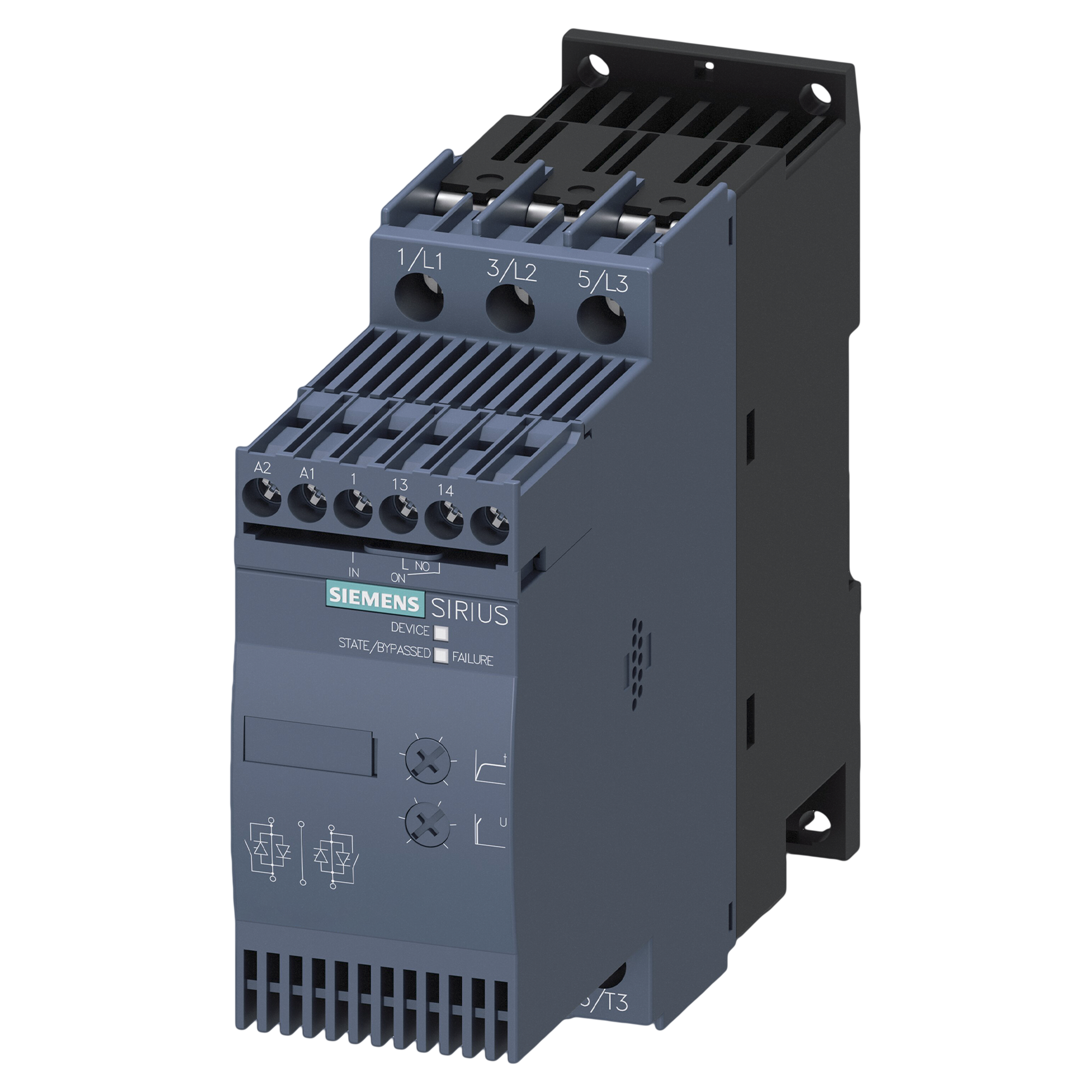 Arrancador Suave 3RW30 Basic STD 24VCA/VCC 32A 15kW/20HP Siemens