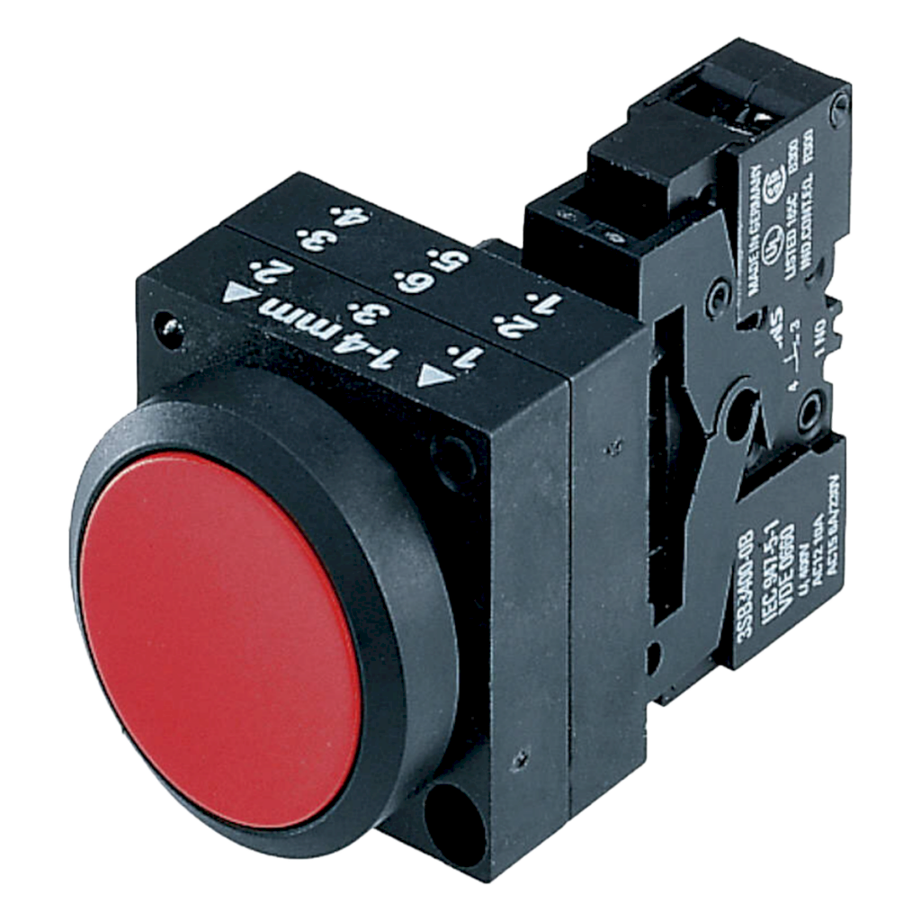 PULSADOR PLASTICO ROJO 1NC 3SB3203-0AA21