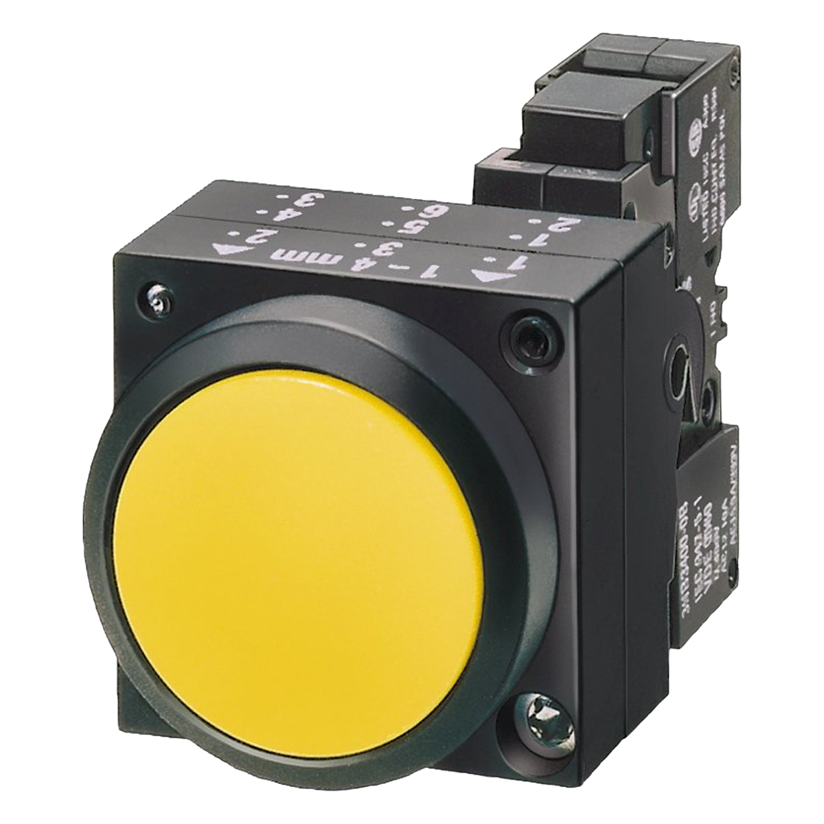 Pulsador 3SB3 Plástico Amarillo 1NA Siemens